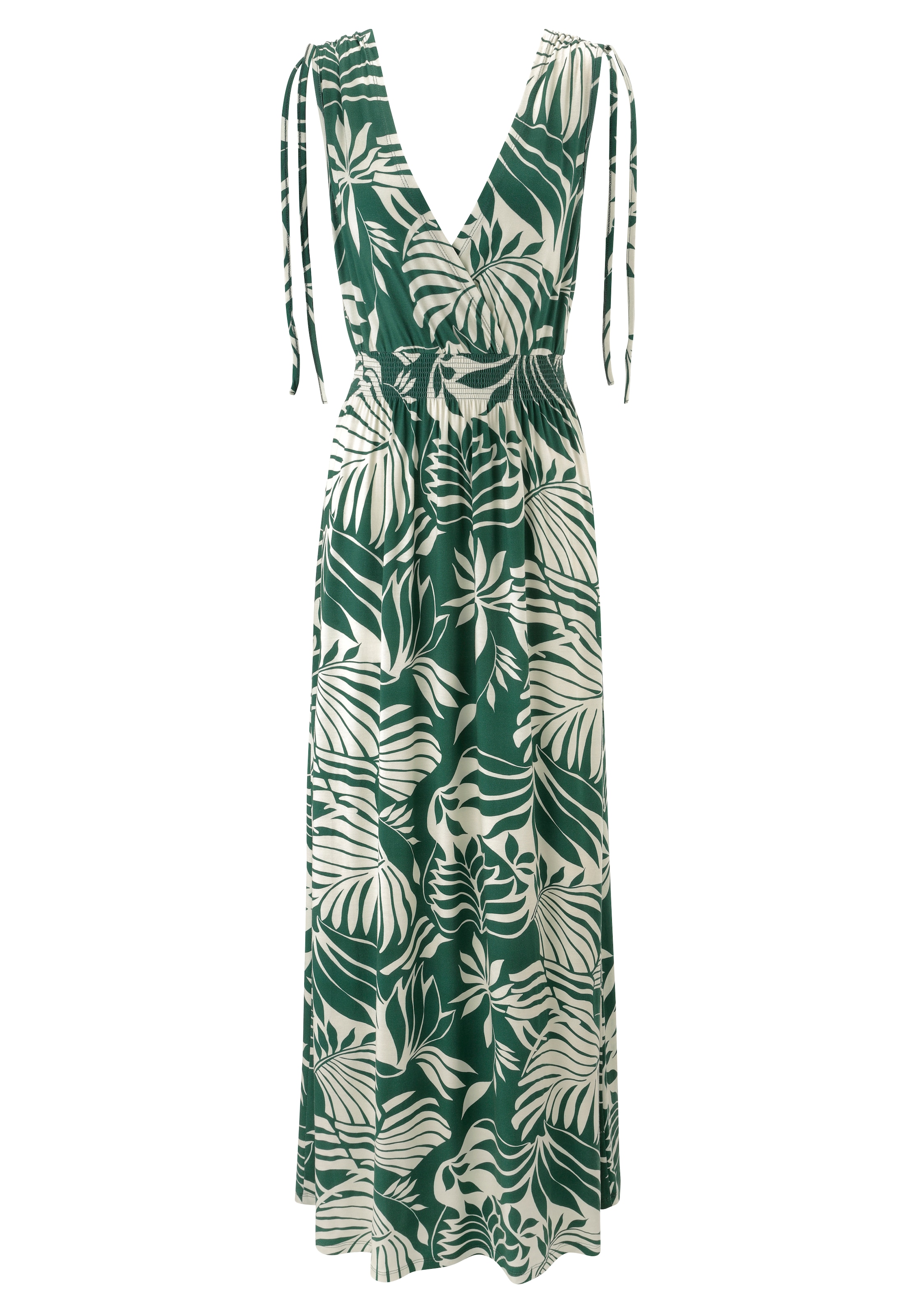 Aniston SELECTED Sommerkleid mit breiten Trägern zum Raffen - NEUE KOLLEKTION