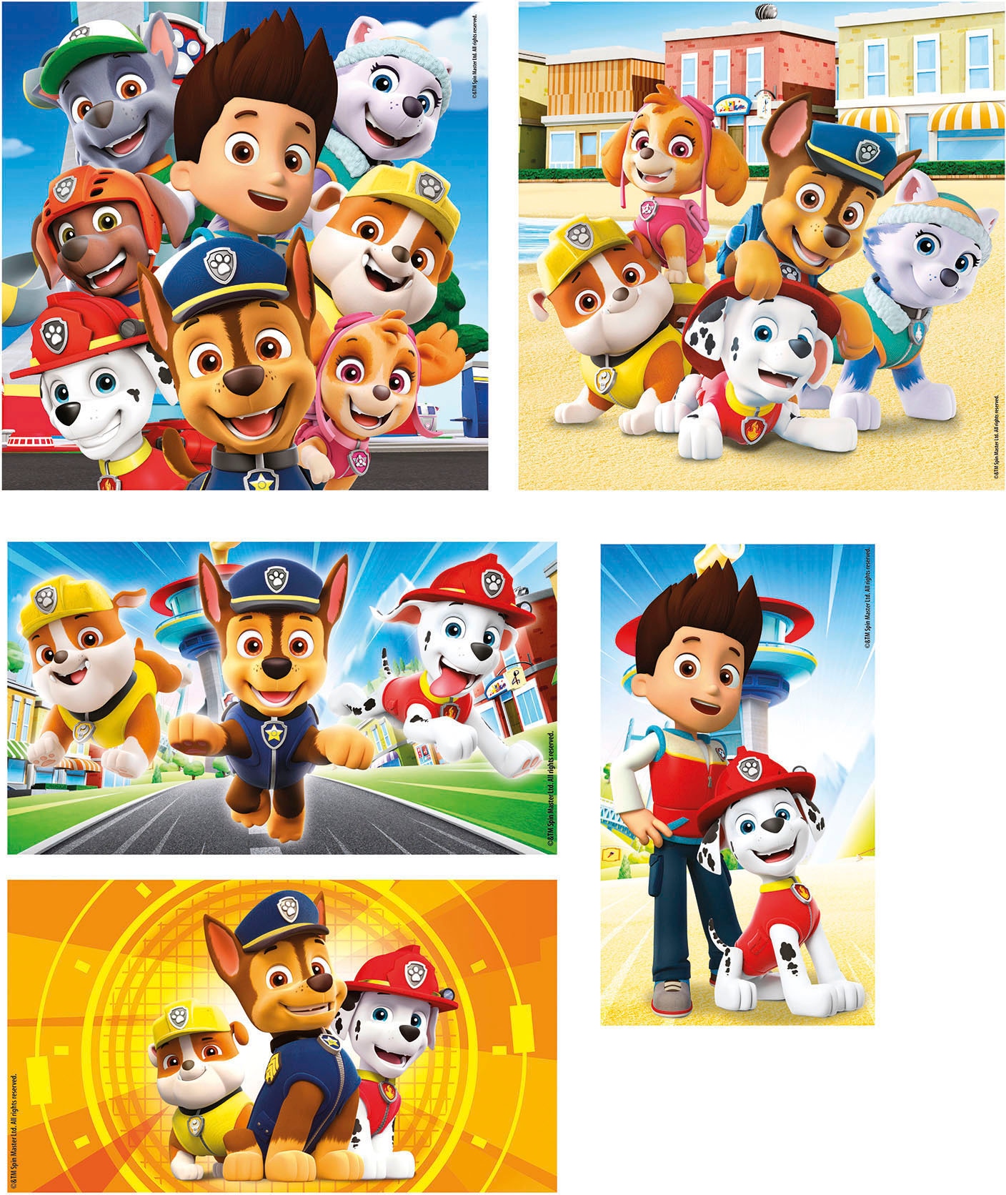 Clementoni® Puzzle »Supercolor, PAW Patrol 10 in1«, Made in Europe; FSC® - schützt Wald - weltweit