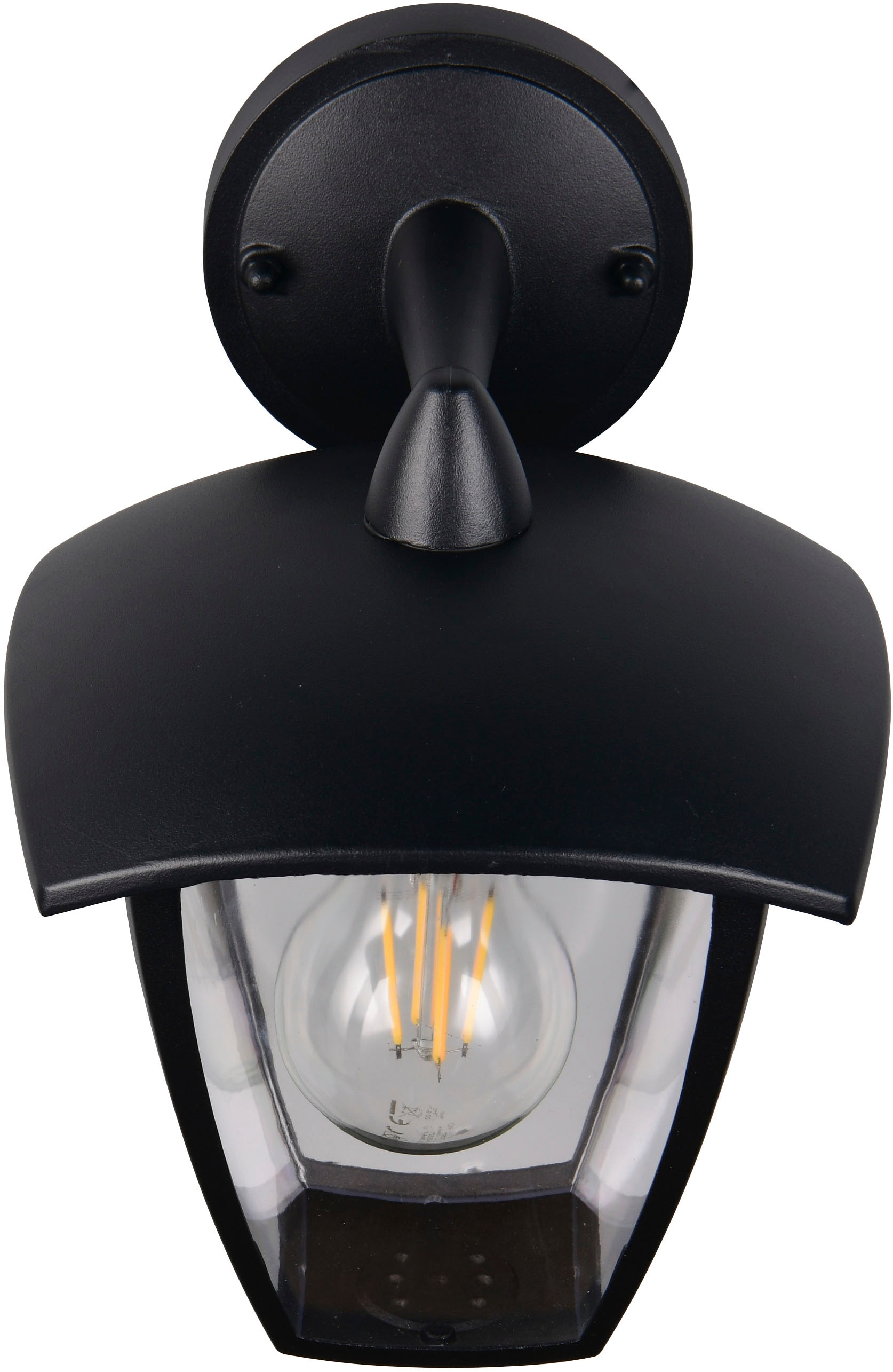 TRIO Leuchten Außen-Wandleuchte »VENTA, Laterne Hauswand Fassadenbeleuchtung, exkl 1x E27 max 10W, IP44« E27 1 Stk. warmweiß - kaltweiß Wandlampe Laternen-Optik, abwärts gerichtet, Schirm Kunststoff