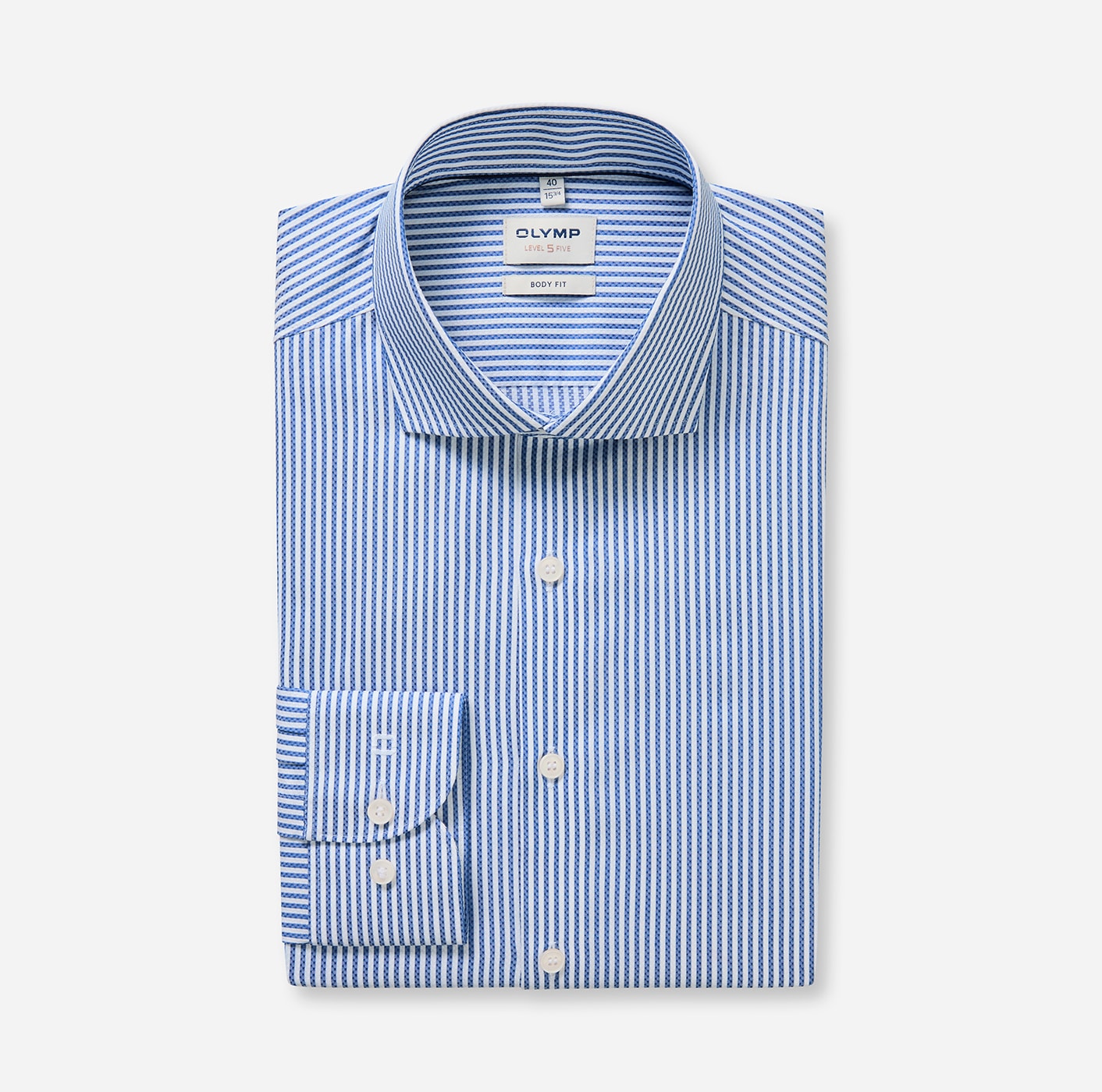 OLYMP Businesshemd »Level 5« Royal-Kentkragen, body fit