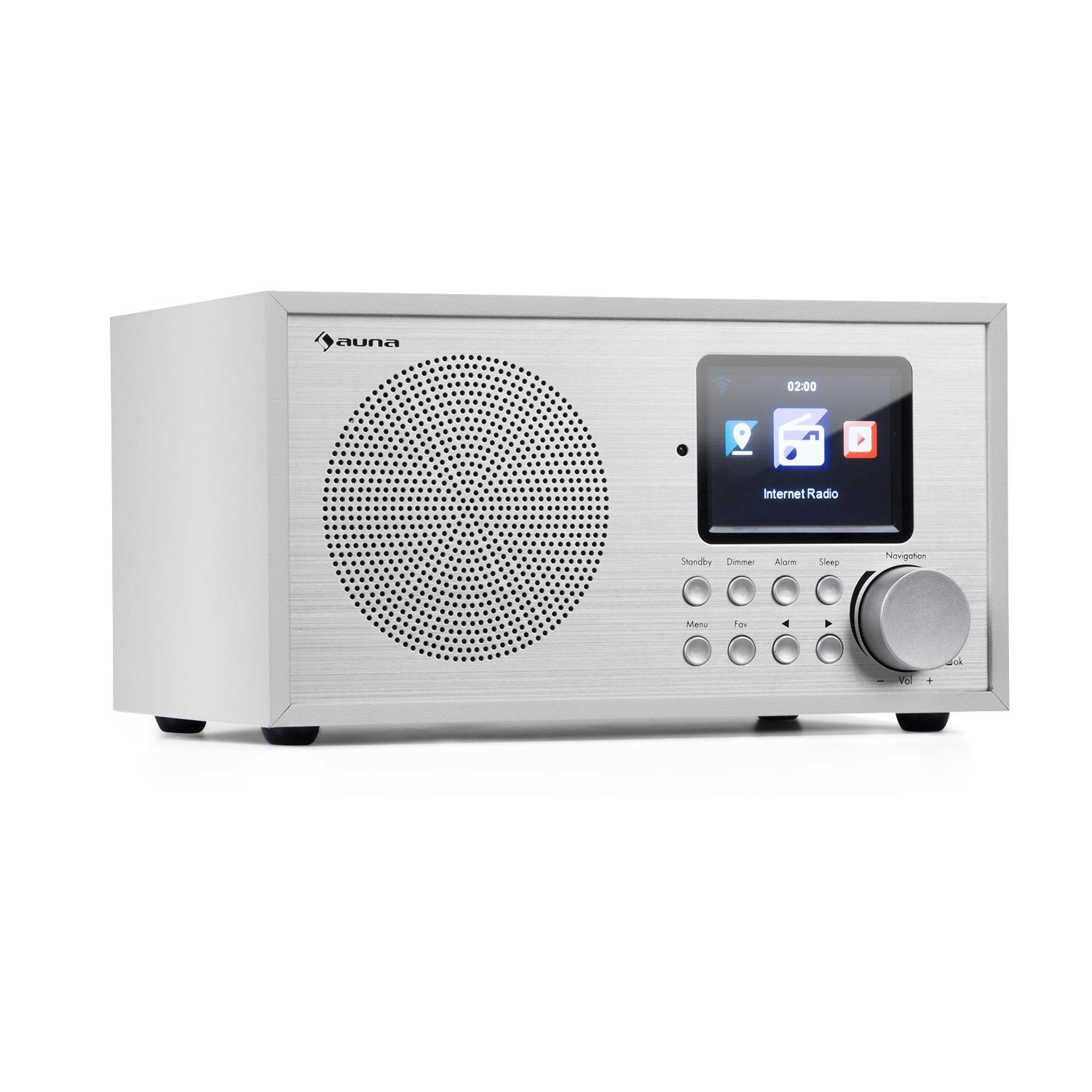Auna Silver Star Mini Internet DAB+/UKW Radio, WiFi, BT, DAB+/UK