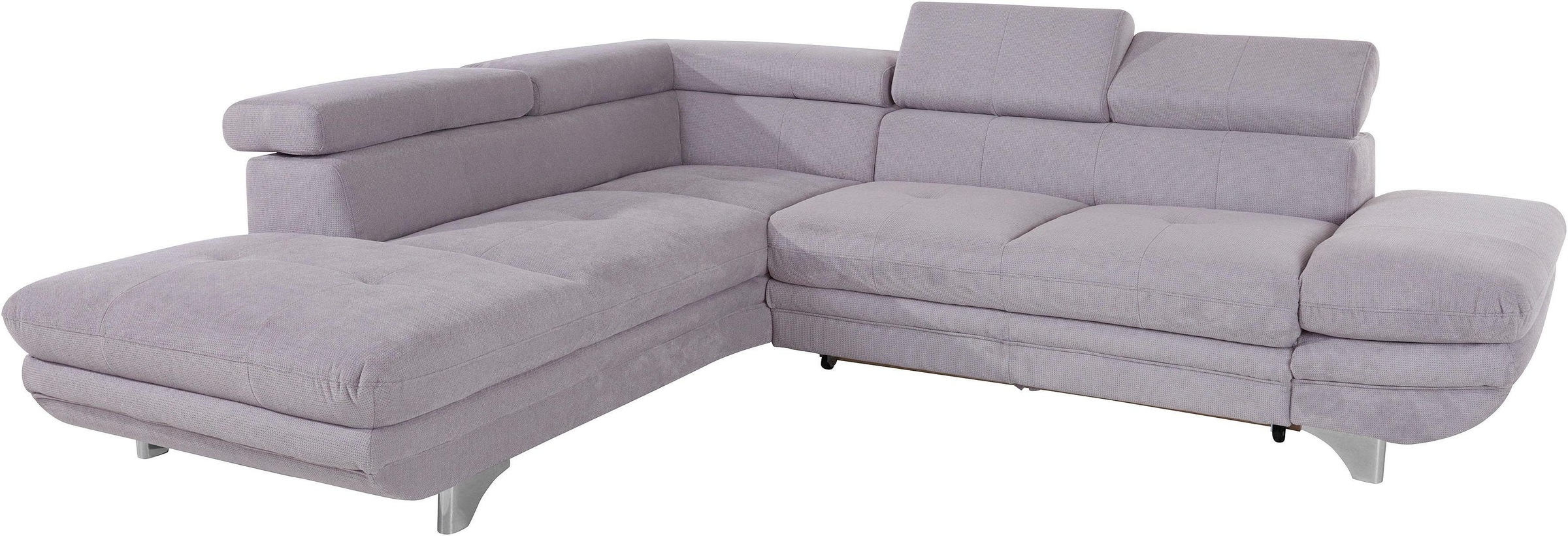 COTTA Polstergarnitur »Enterprise L-Form«, (Set), Set bestehend aus: Ecksofa mit Arm- & Kopfteilverstellung & Hocker