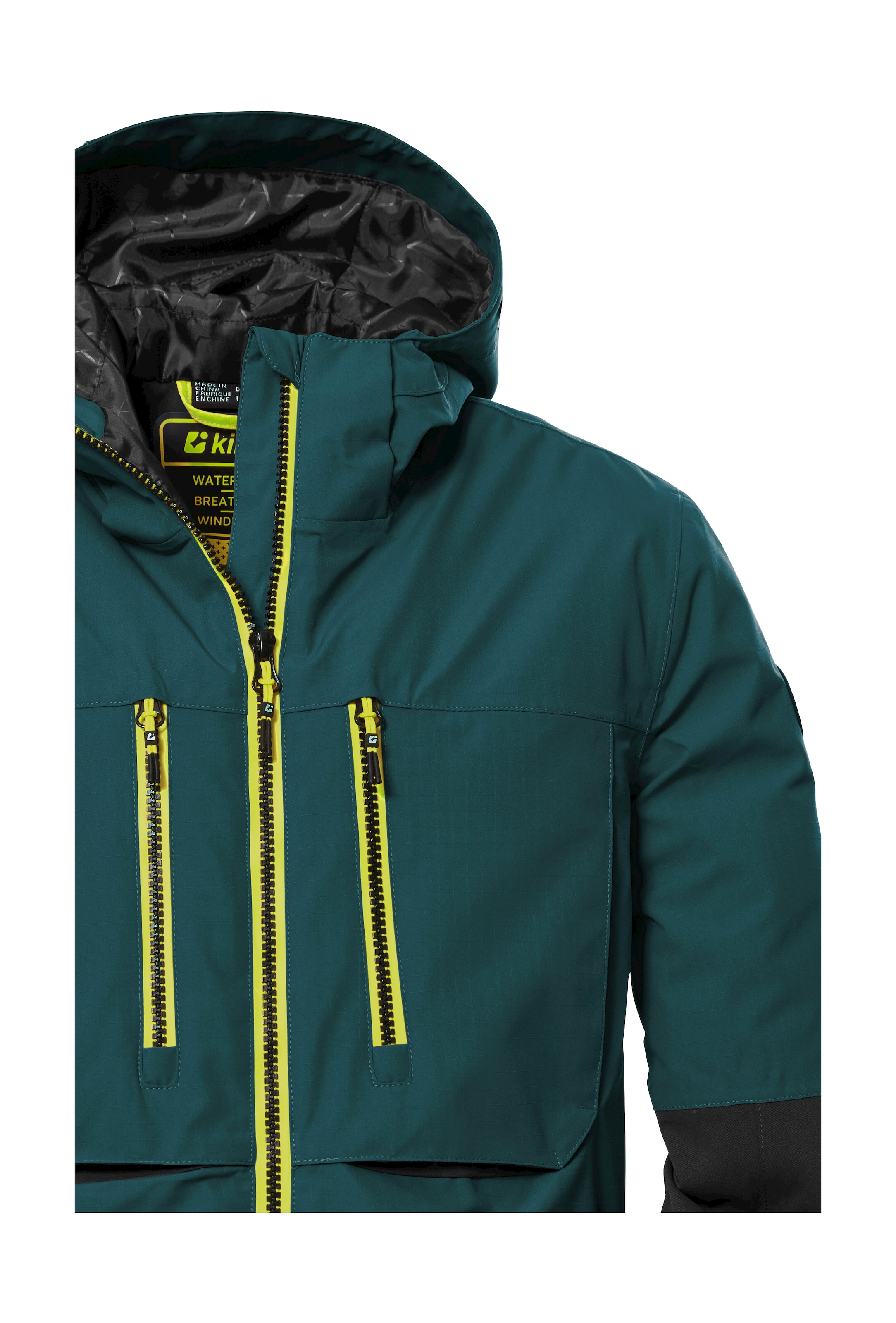 Killtec Skijacke »KSW 127 BYS SKI JCKT«, Wasserdichte, atmungsaktive Kinderjacke mit verstellbarer Kapuze