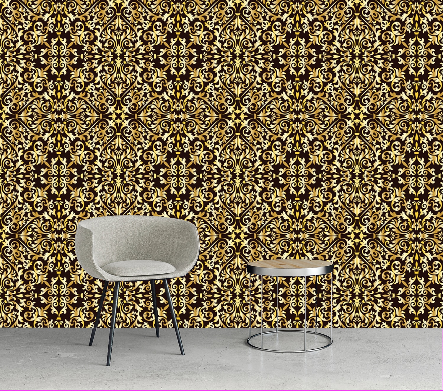 queence Vinyltapete »George« Barock | Kunst | bedruckt glatt 90x250cm, selbstklebend, kinderleichte Anbringung, , Sticker