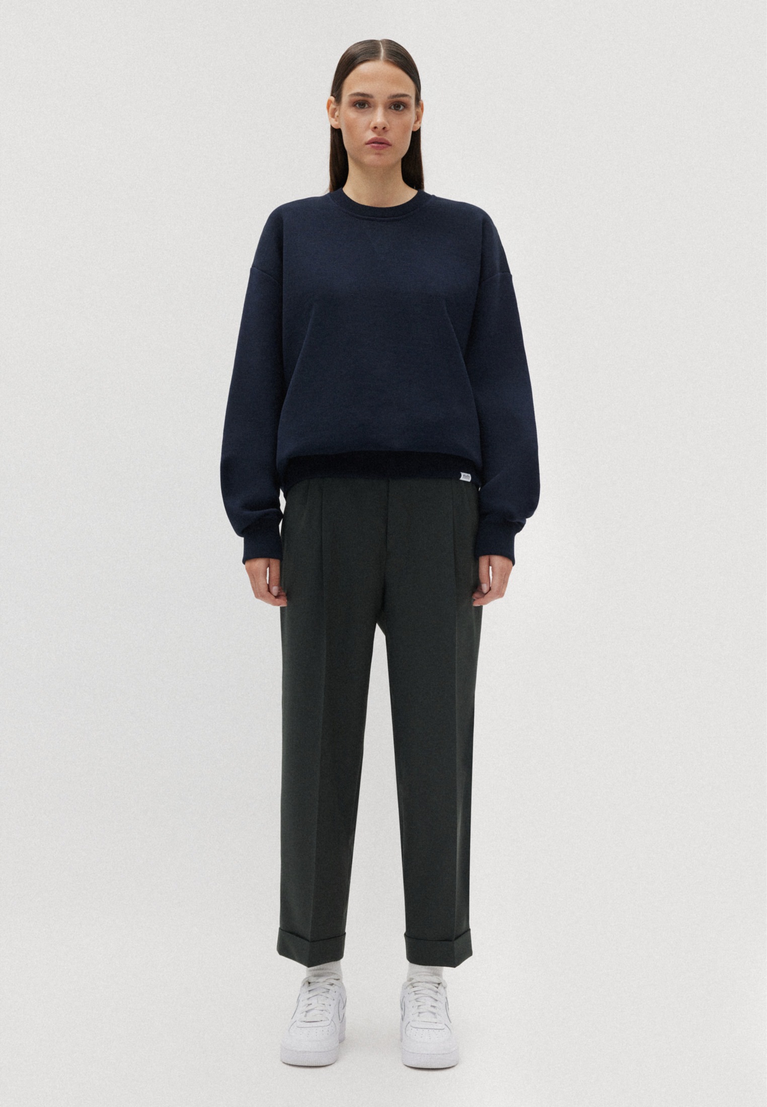 studio seidensticker Strickpullover »Studio«, Langarm Rundhals Uni