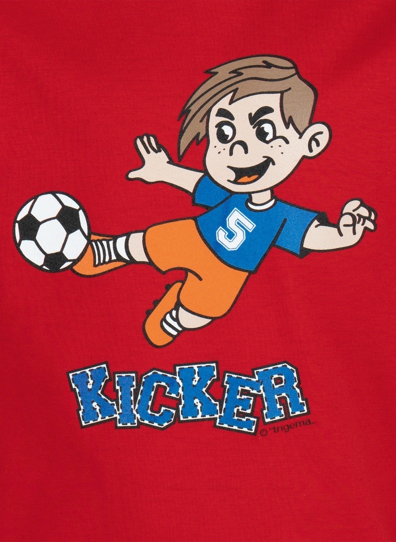 Trigema T-Shirt »TRIGEMA T-Shirt Fußball-Raudi«, (1 tlg.)