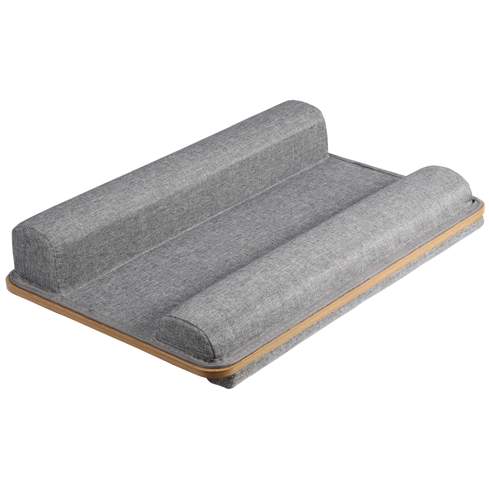 KESPER® Laptop Tablett »Laptop-Knietablett, MDF, FSC« integriertes Mauspad, Handyfach und Stoffgriff