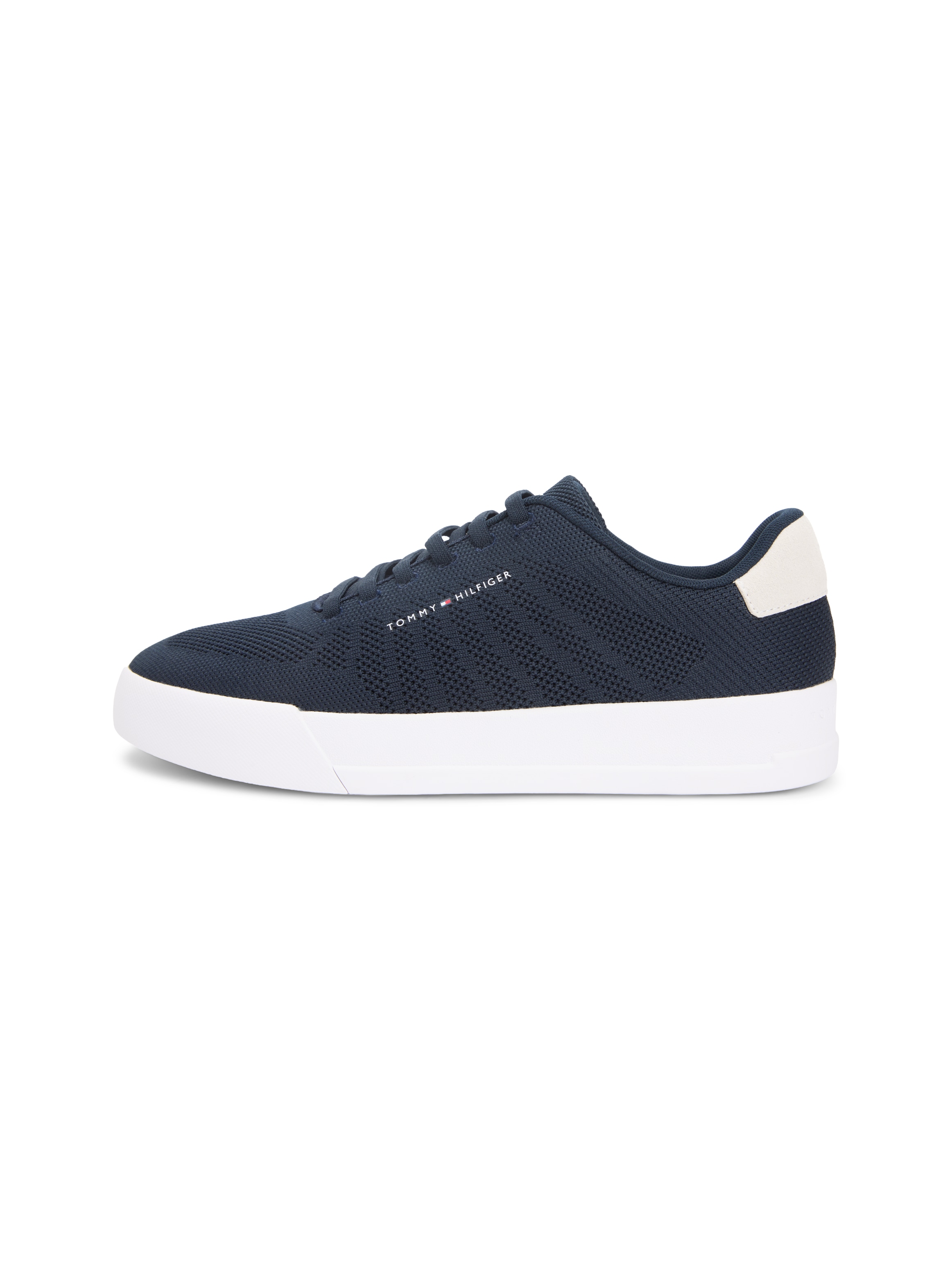 Tommy Hilfiger Slip-On Sneaker »TH COURT KNIT«  Freizeitschuh, Halbschuh, Schlüpfschuh in modischer Strick-Optik