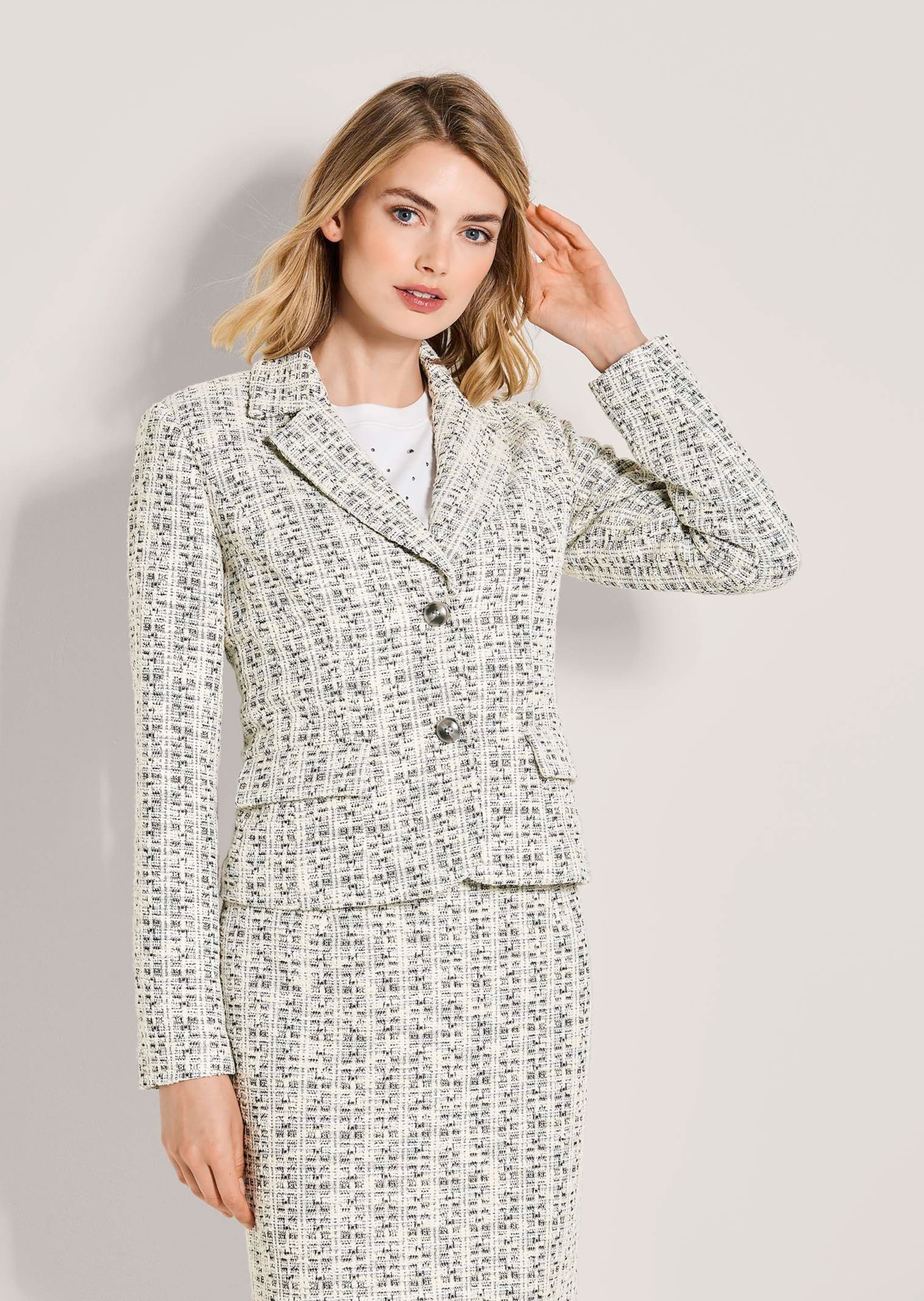 MADELEINE Jackenblazer »Blazer Tweed-Blazer mit Reverskragen«