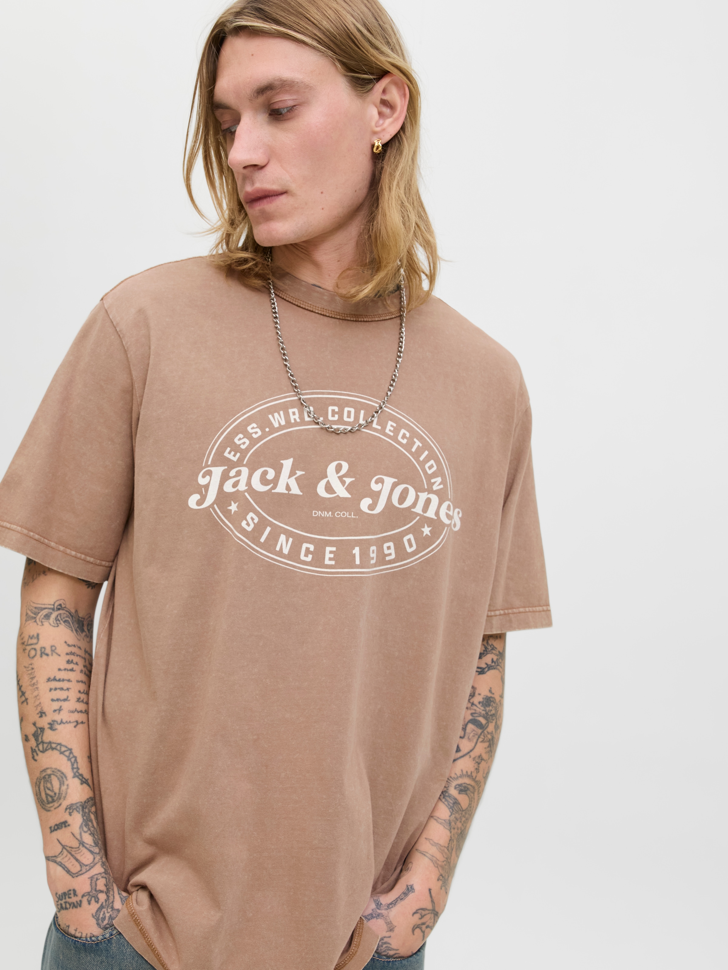 Jack & Jones T-Shirt »JJEDOVER PRINT TEE SS CREW NECK«
