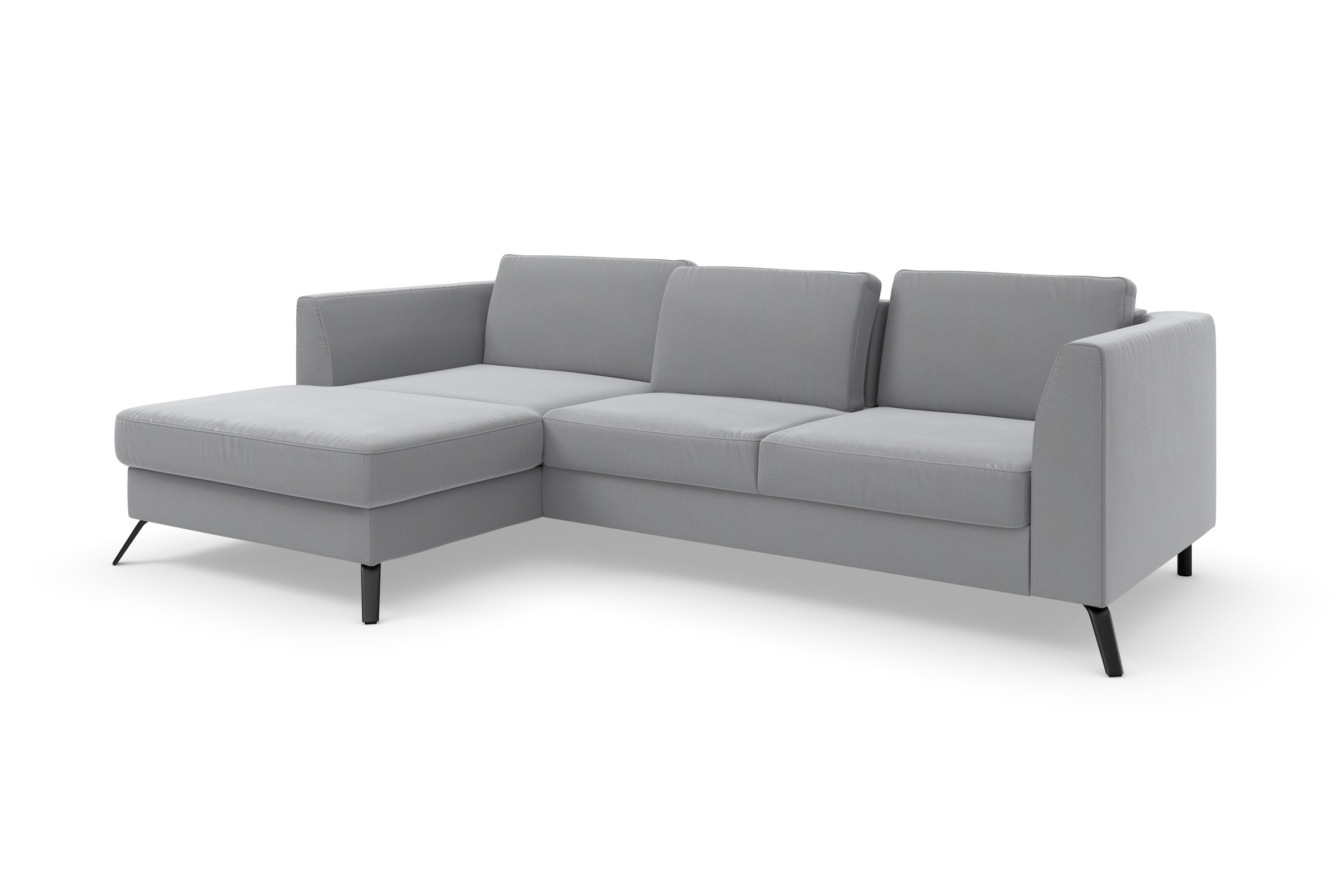 sit&more Ecksofa »Olsen L-Form«, inklusive Sitztiefenverstellung, wahlweise mit Bettfunktion, 15cm hoch