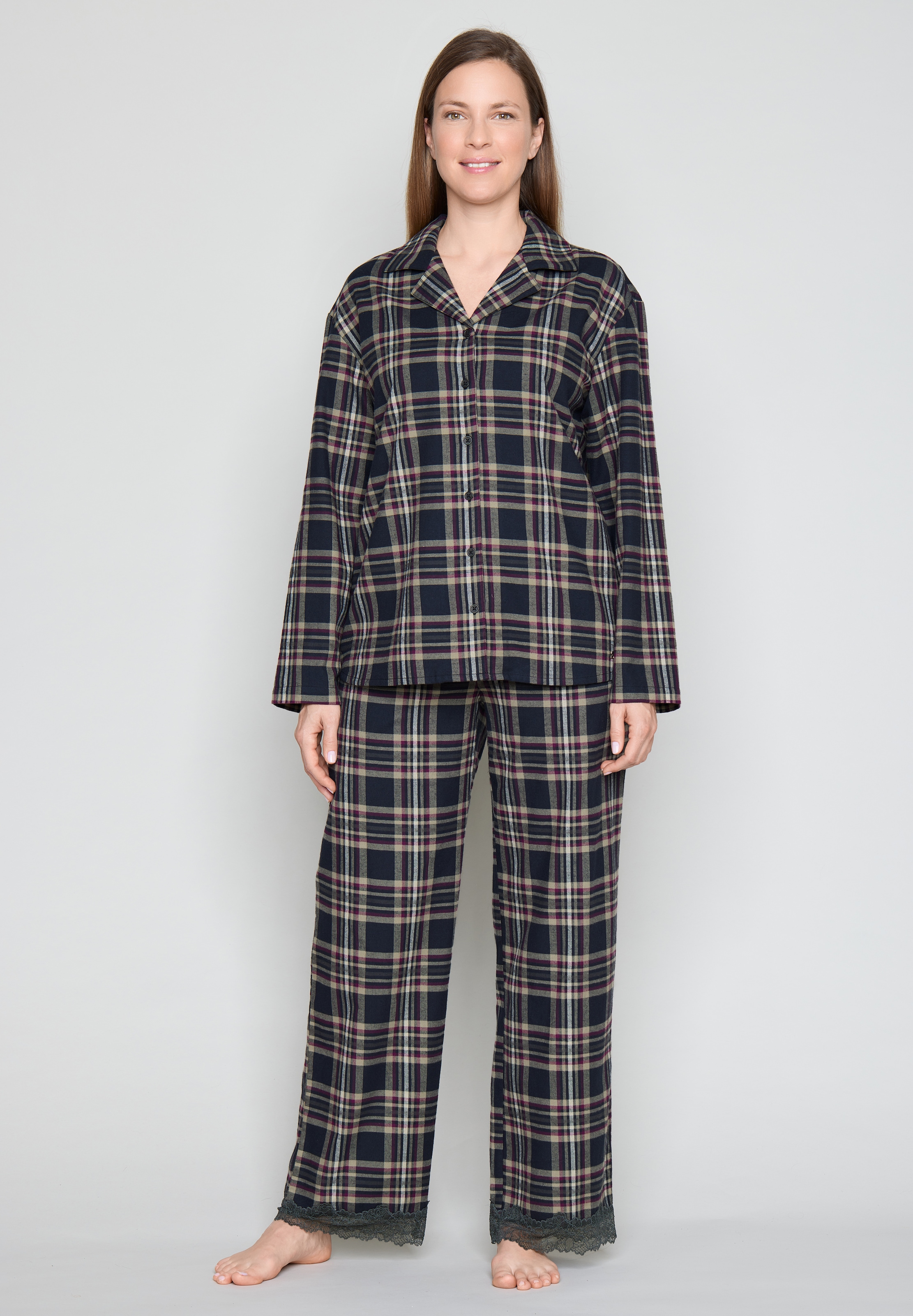 JOOP! Pyjamaoberteil »Alpine Mix & Match (woven cotton)« bequeme Passform, mit Langarm, alpiner Stil, für Homewear geeignet