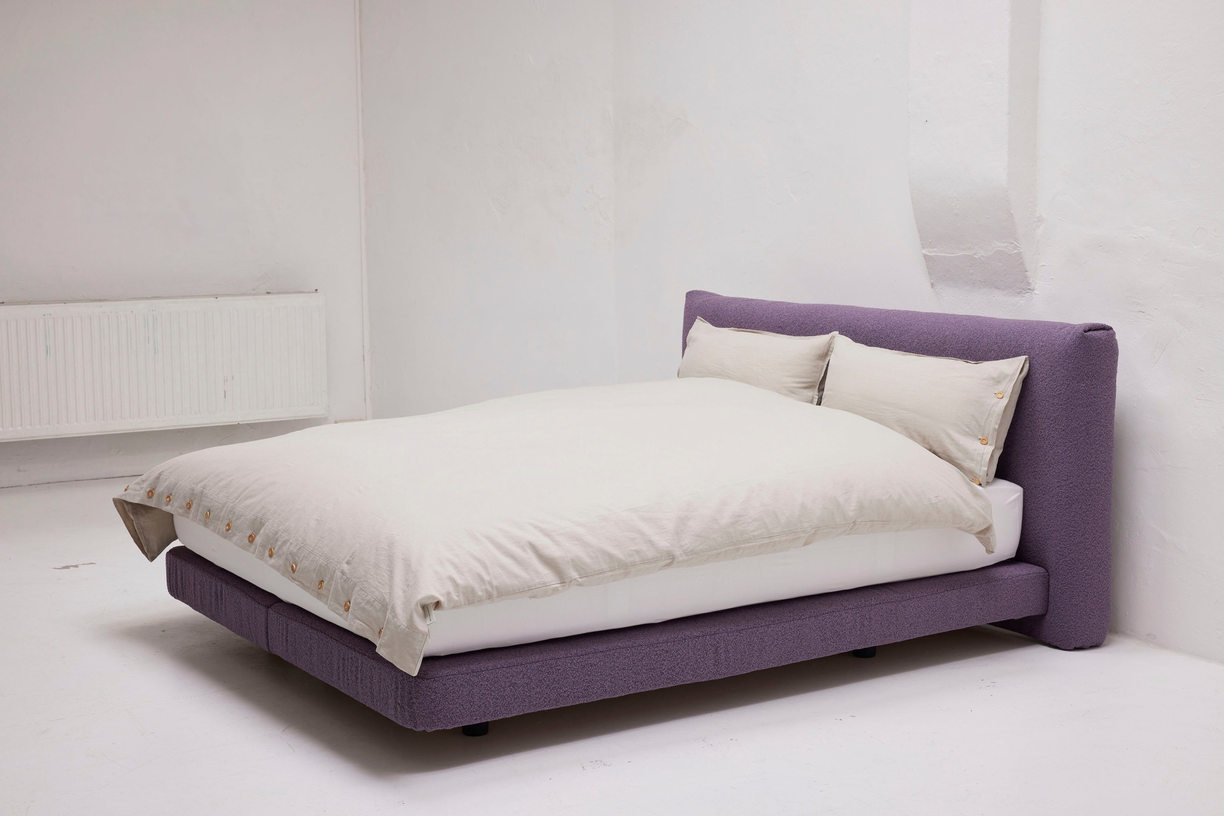 Boxspringbett »CLOUD NINE BOX«, in weichem Bouclé-Stoff, Kopfteilhöhe: 94 cm