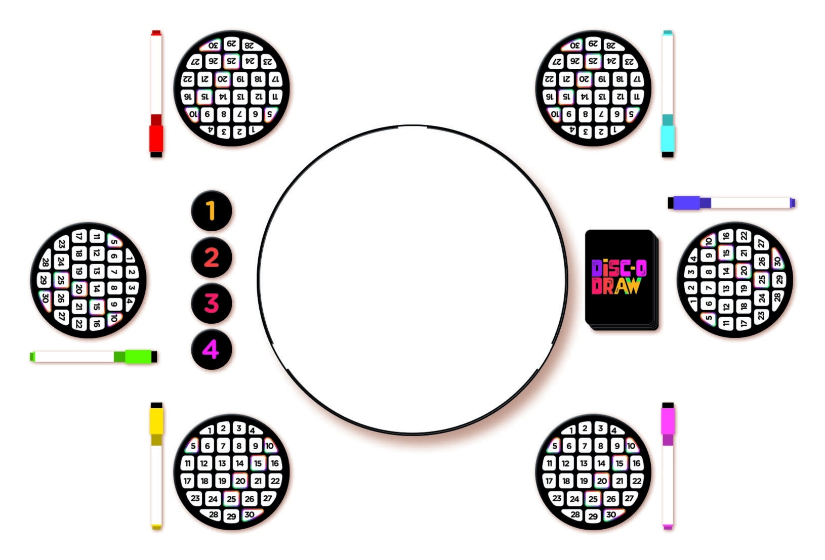 Clementoni® Spiel »Disco Draw - Wer hat den Dreh raus?«