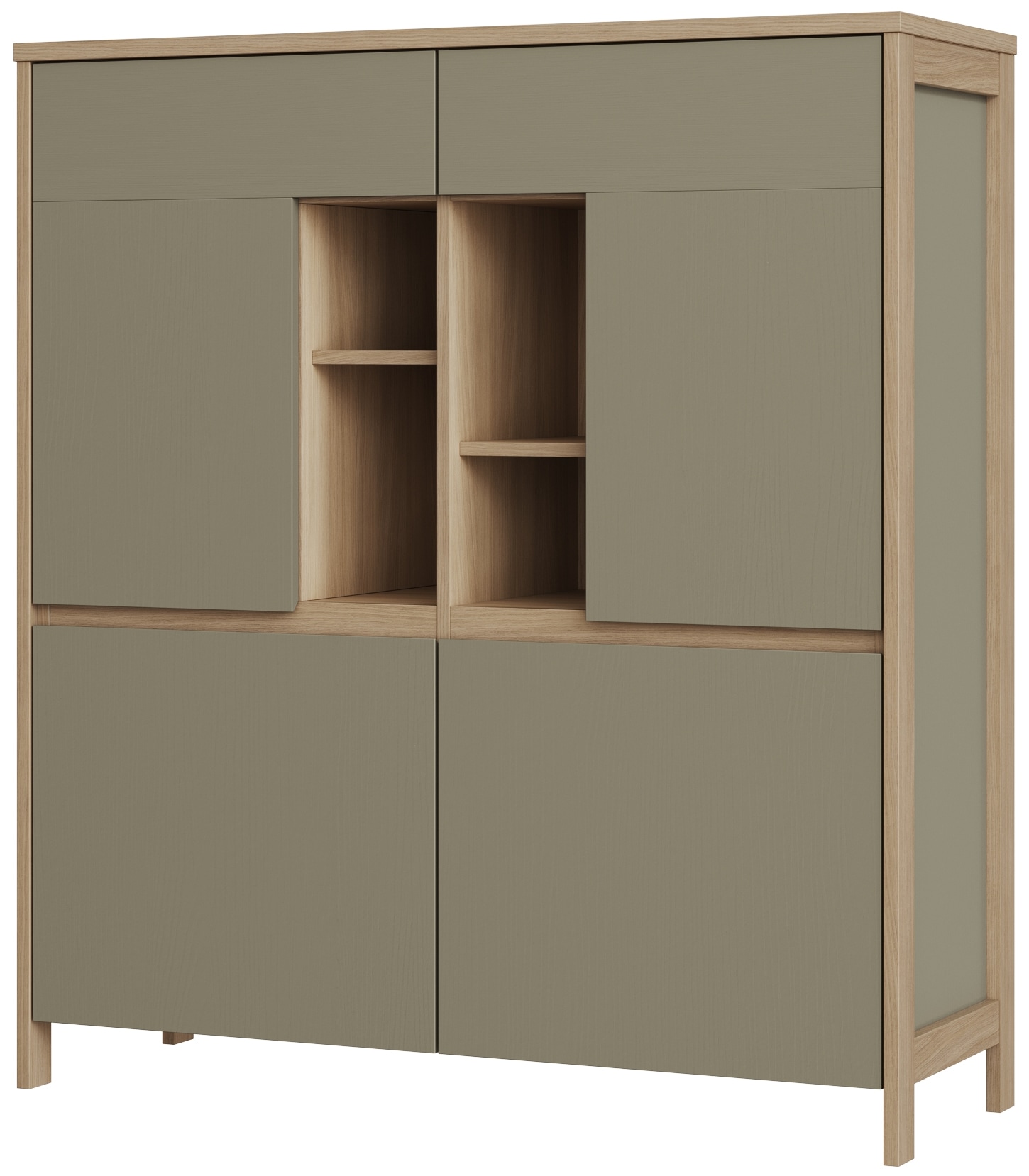 Home affaire Highboard »Stranda, moderner Schrank, Stauraumelement im Scandic-Style«, elegante Rahmenoptik, ausreichend Stauraum, vielseitig einsetzbar