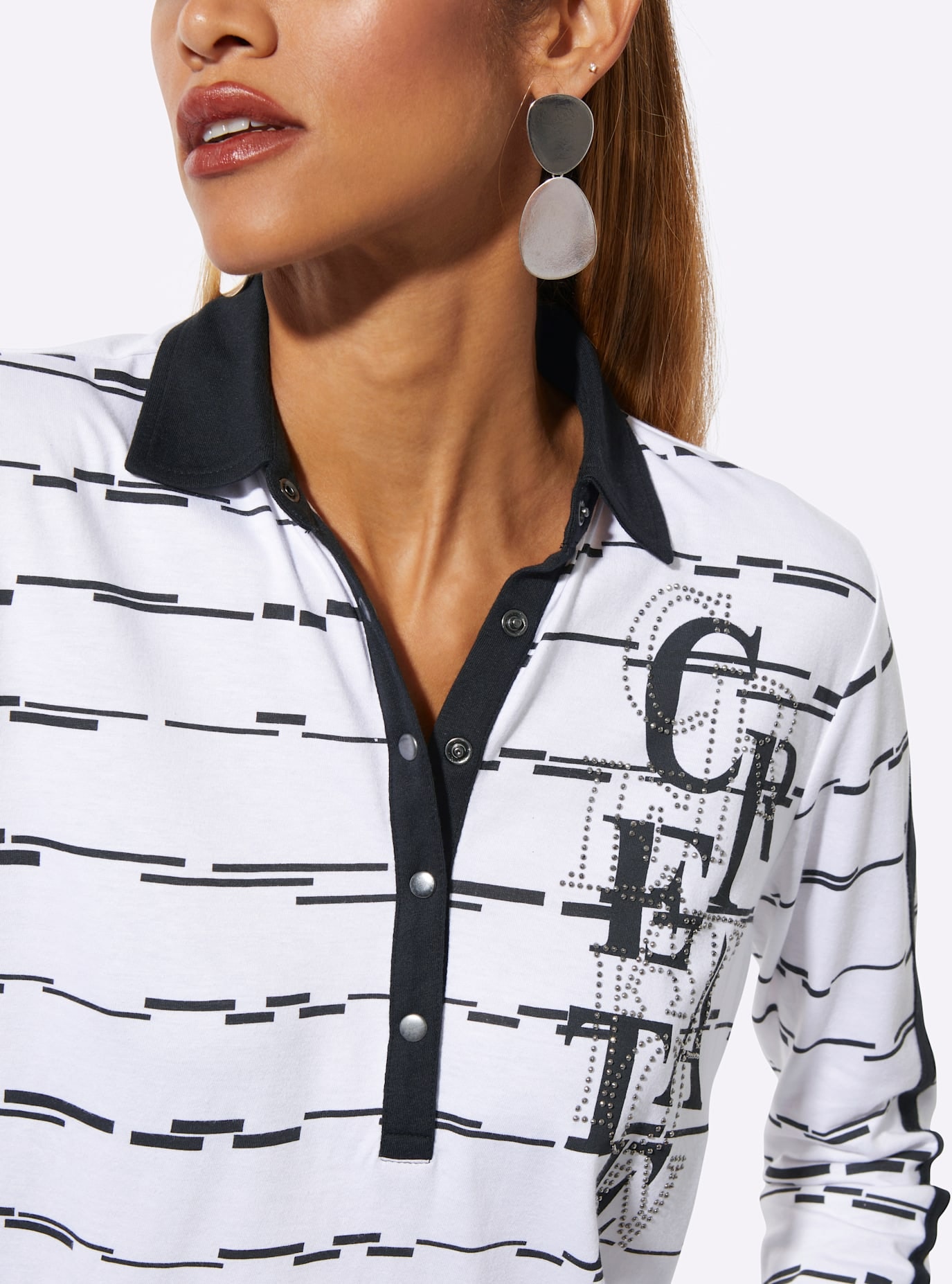 creation L Langarmshirt »Poloshirt« 1 tlg.