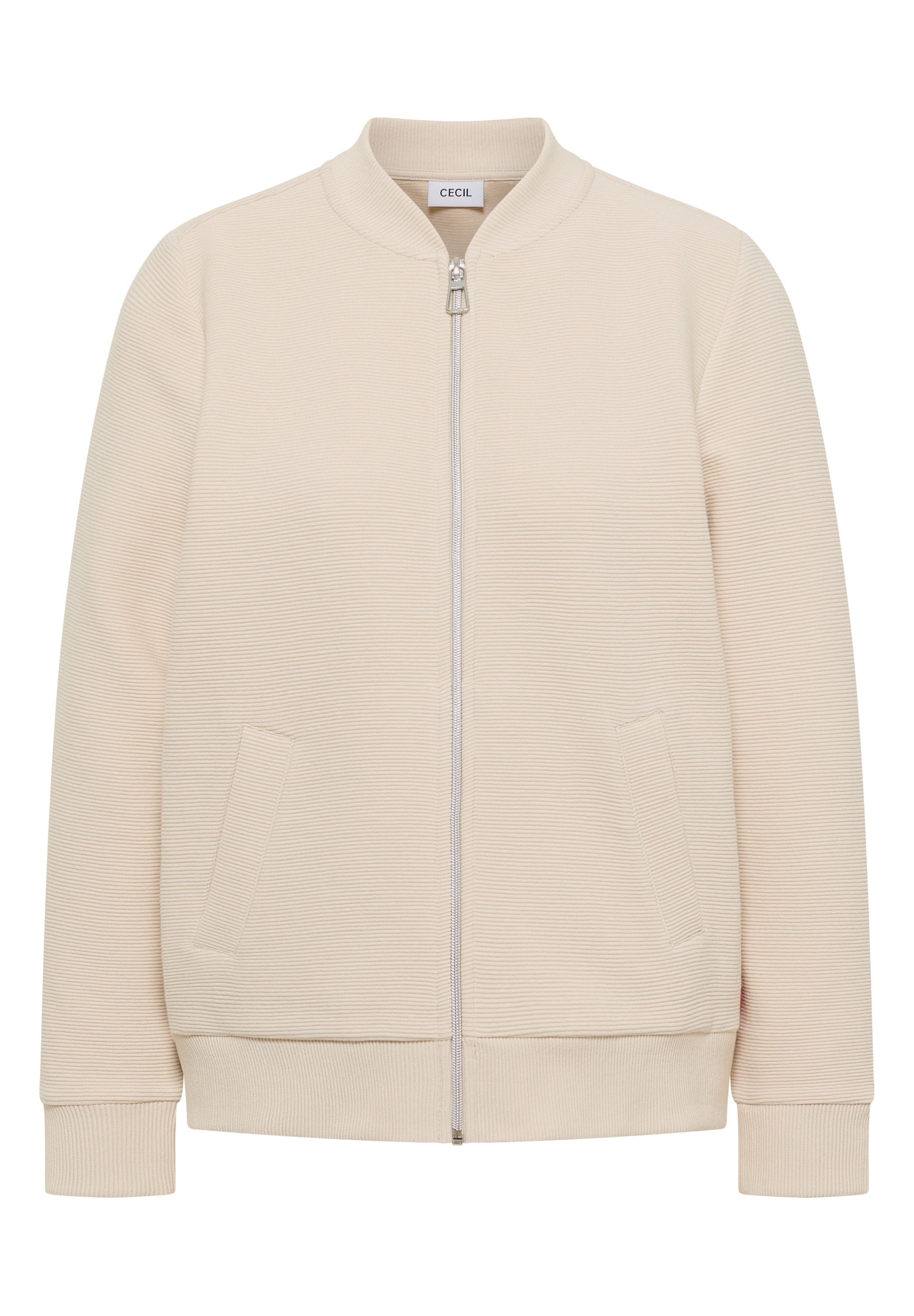 Cecil Sweatjacke mit feiner Ottoman-Struktur