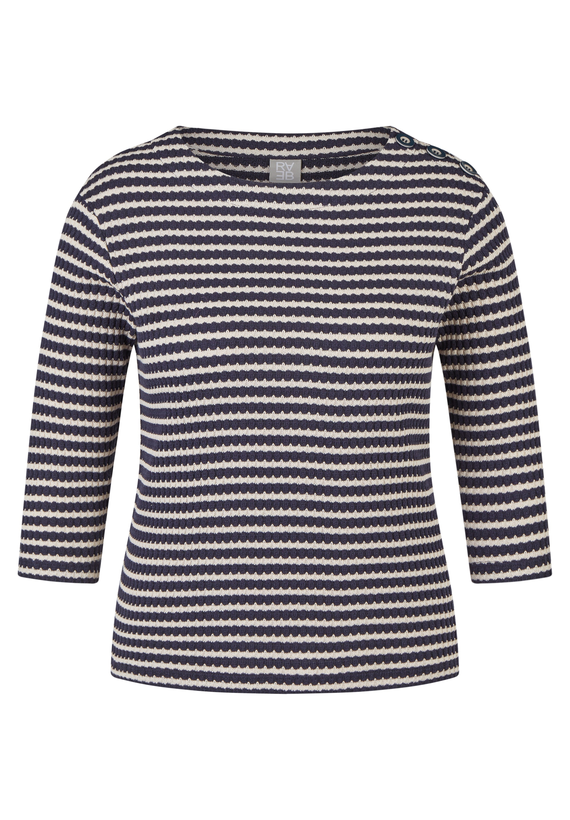 Rabe 3/4 Arm-Pullover im Streifen-Look