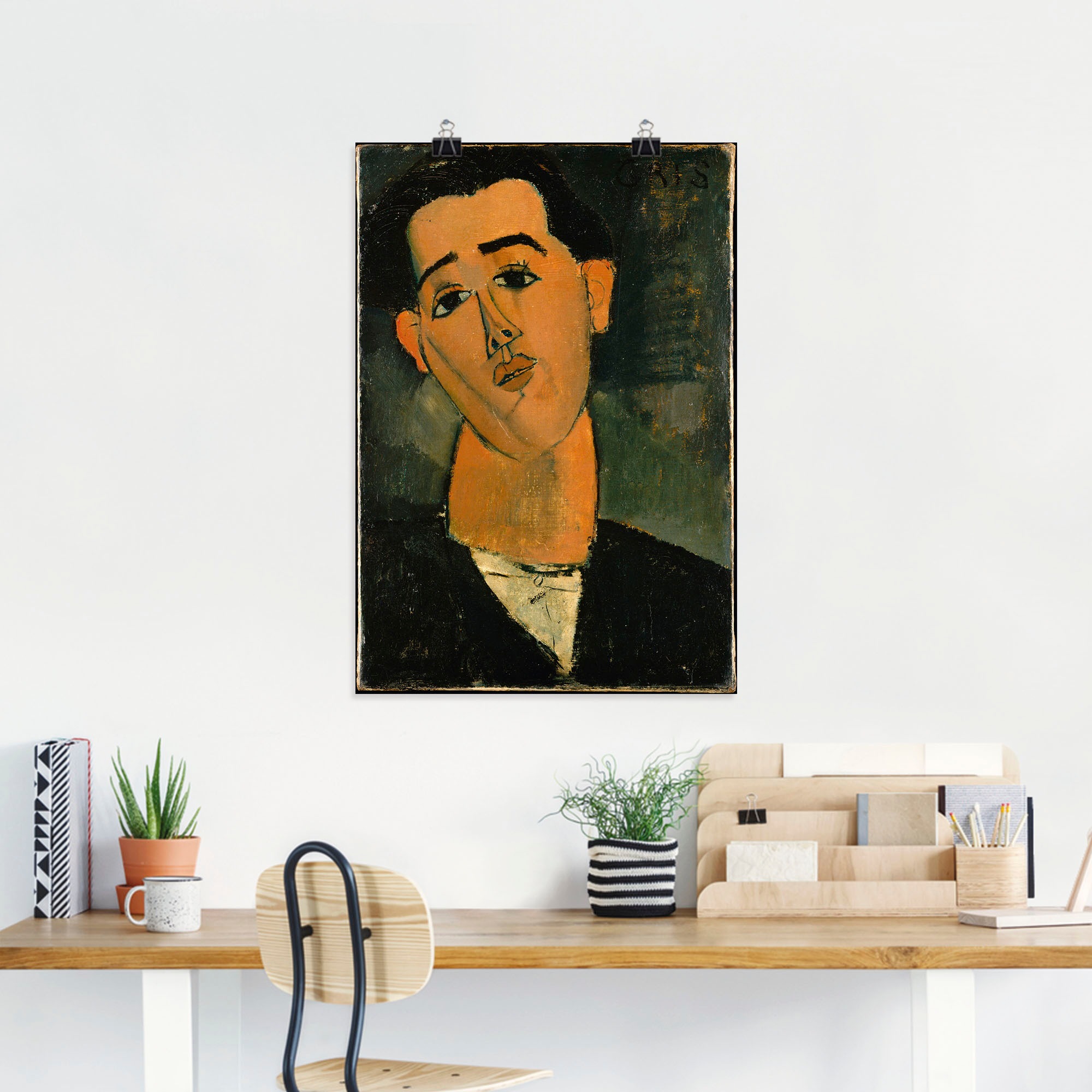 Artland Wandbild »Porträt von Juan Gris«, Historische Persönlichkeiten, (1 St.), als Alubild, Leinwandbild, Wandaufkleber oder Poster in versch. Größen