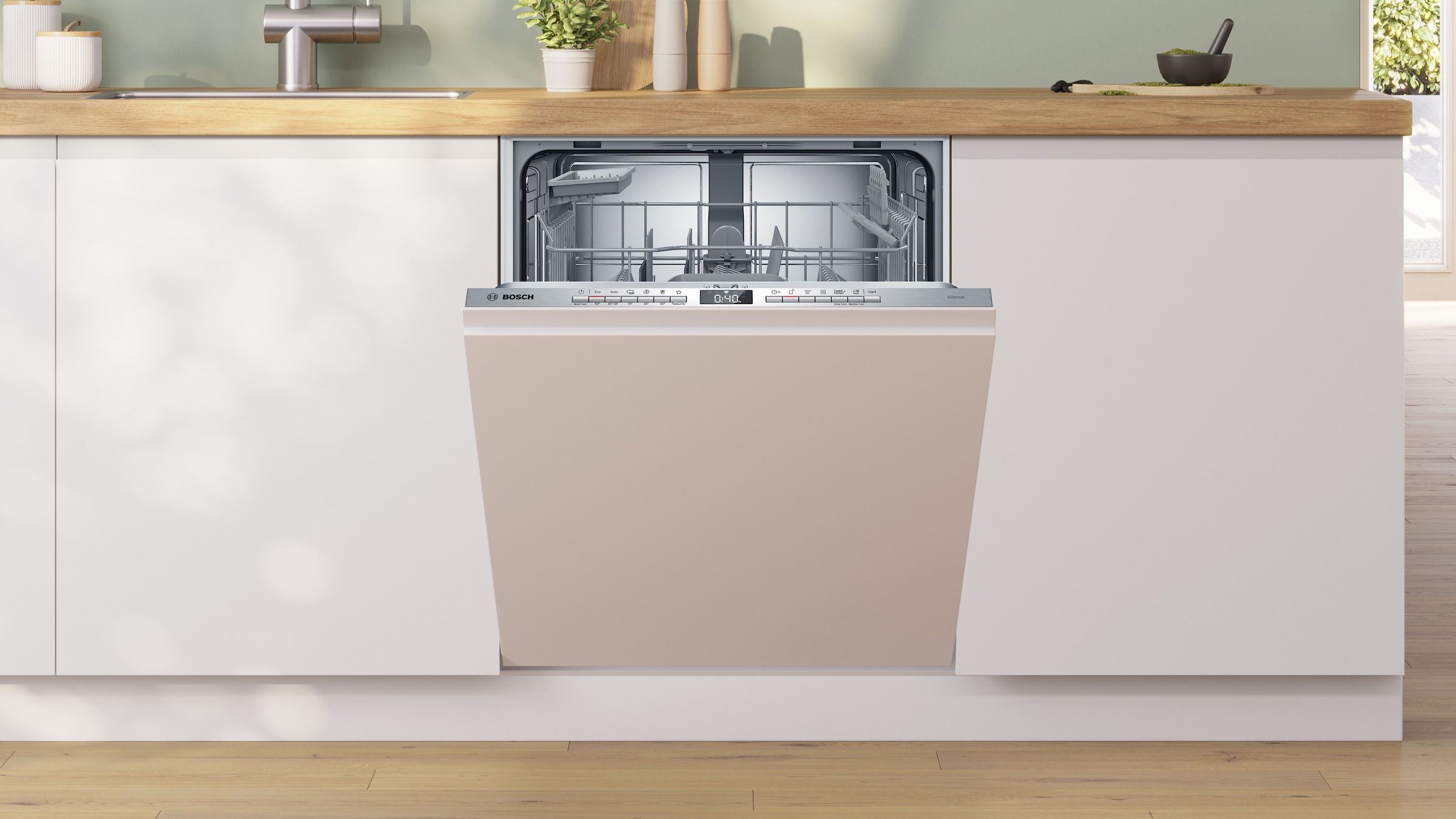 BOSCH vollintegrierbarer Geschirrspüler XXL, Serie 4 »SBV4HTX00E«, 13 Maßgedecke