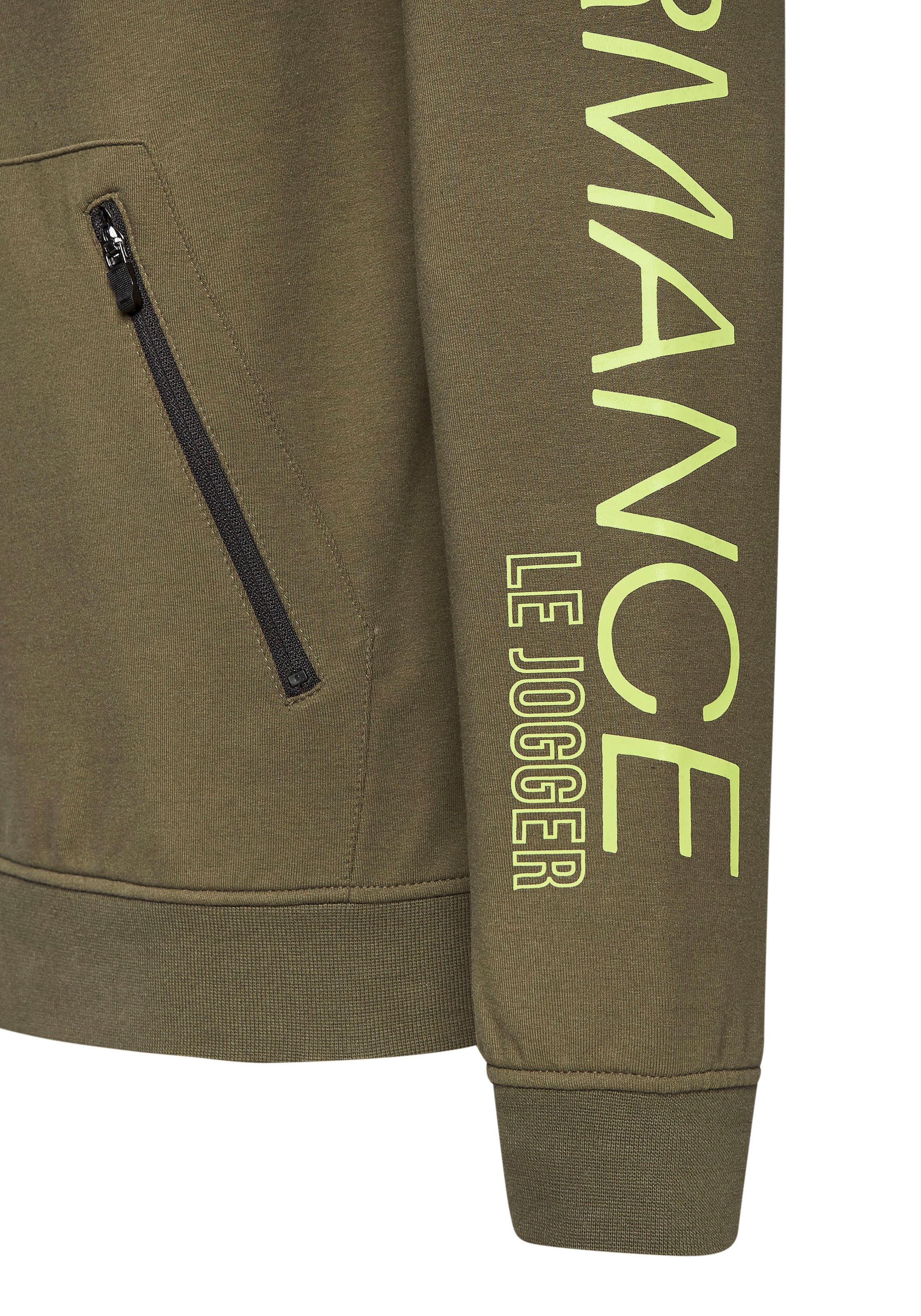 Le Jogger Performance Kapuzensweatshirt , mit praktischen Reißverschlusstaschen
