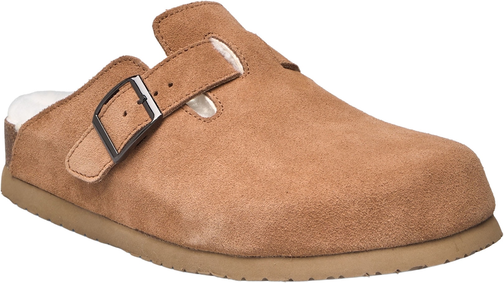 rosemunde Sandale »Evelyn Leather Sandals«, Langlebiges Rindsveloursleder mit anpassungsfähigem Memory Foam.