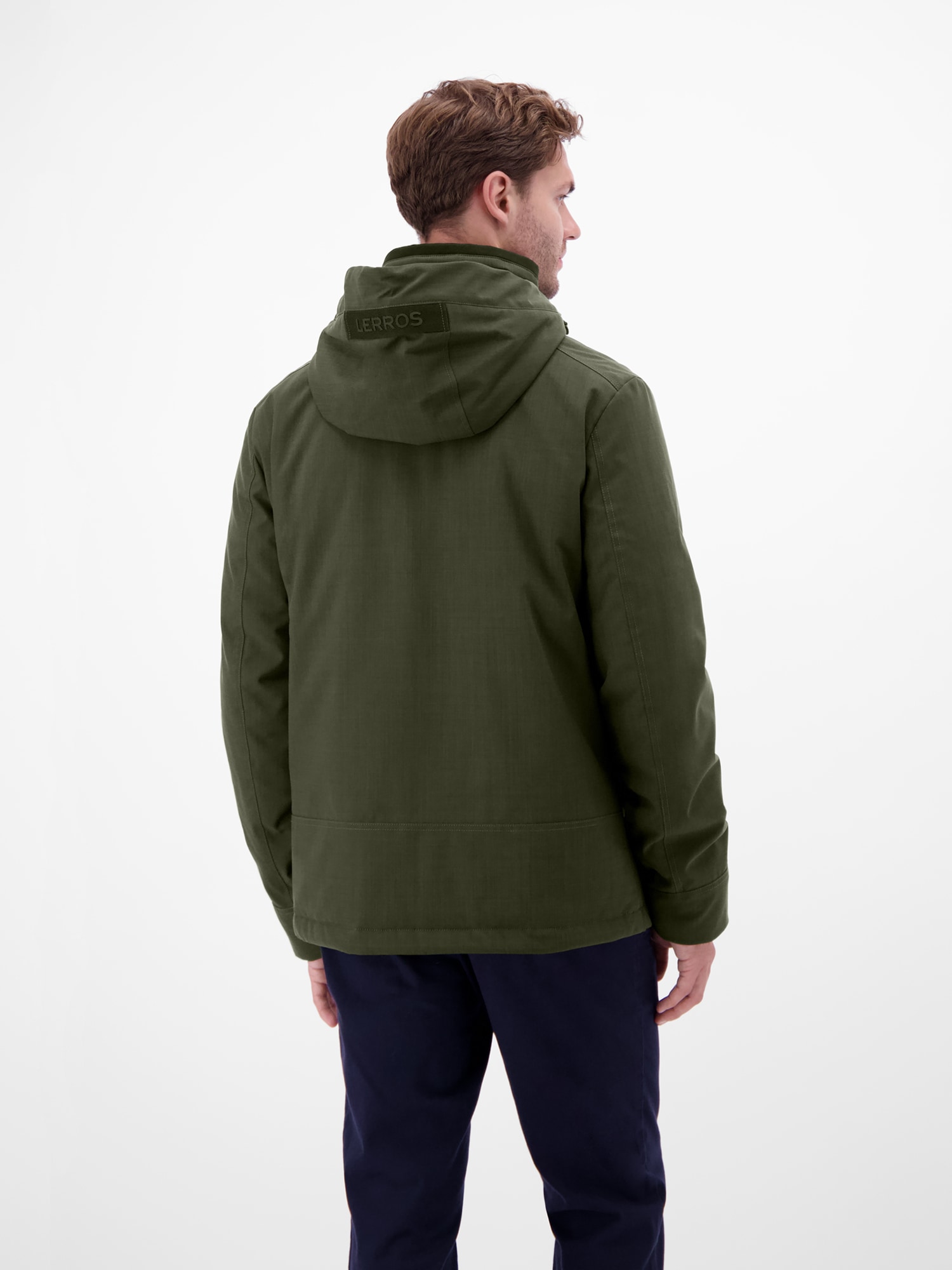 LERROS Blouson »LERROS Herren Blouson in Stukturoptik«, mit Kapuze, Wasser- und windabweisend
