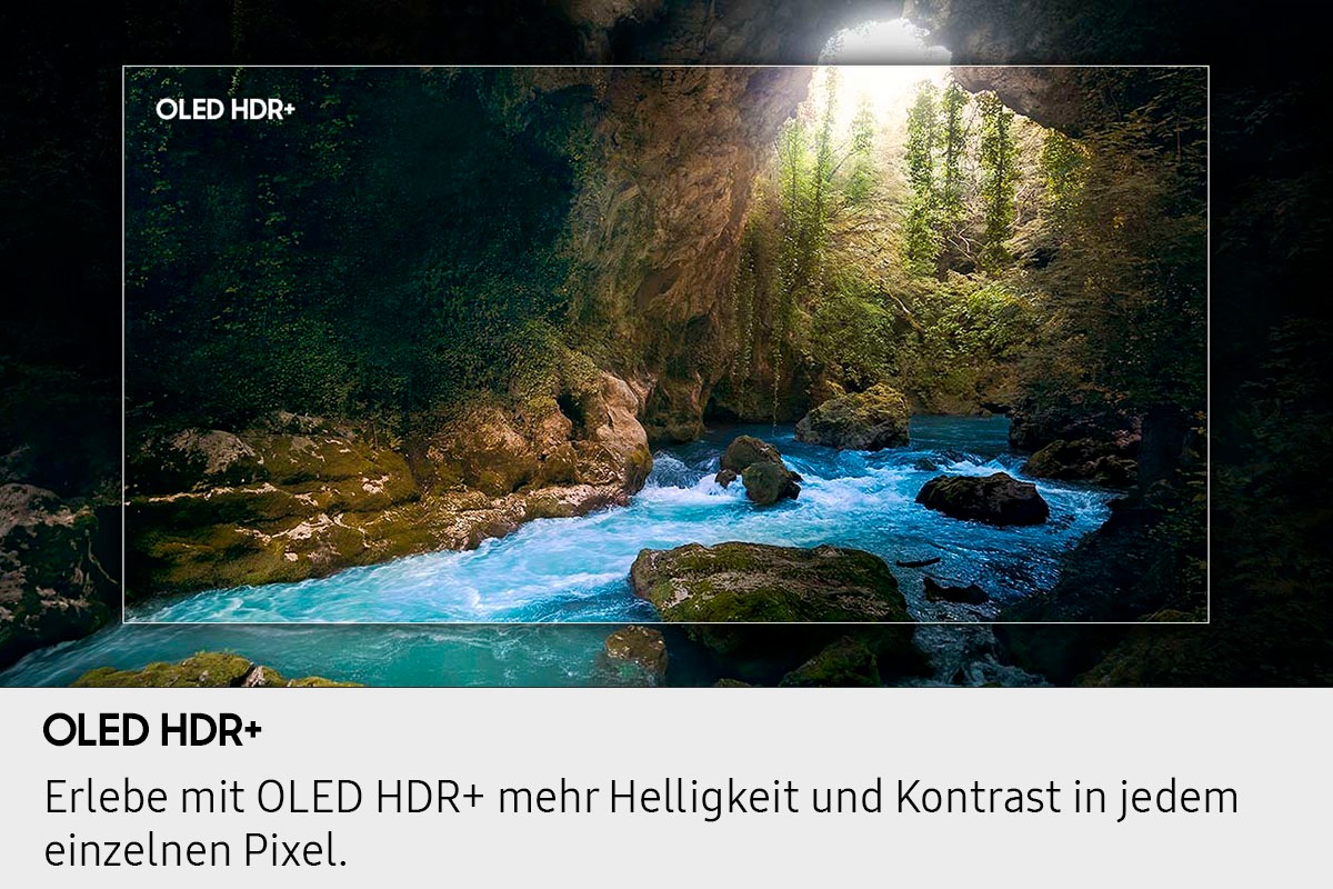 Samsung OLED-Fernseher »GQ55S90FAE«, 4K Ultra HD, Smart-TV, HDR+, Dolby Atmos & AI Sound, Gaming Hub, Upscaling Pro, bis zu 144Hz