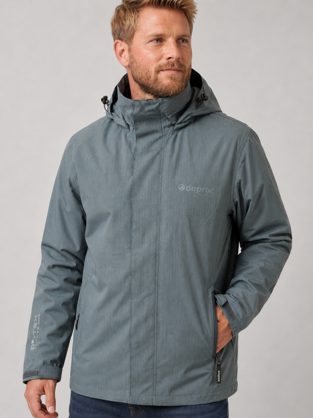 DEPROC Active Outdoorjacke »LAVAL II MEN« mit Kapuze auch in Großen Größen erhältlich