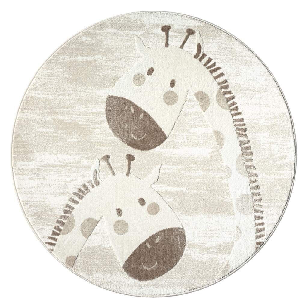 Carpet City Kinderteppich »MARA719« rund 11 mm Höhe Kinderzimmer, Kurzflor,robust,Tiere,  Spielzimmer