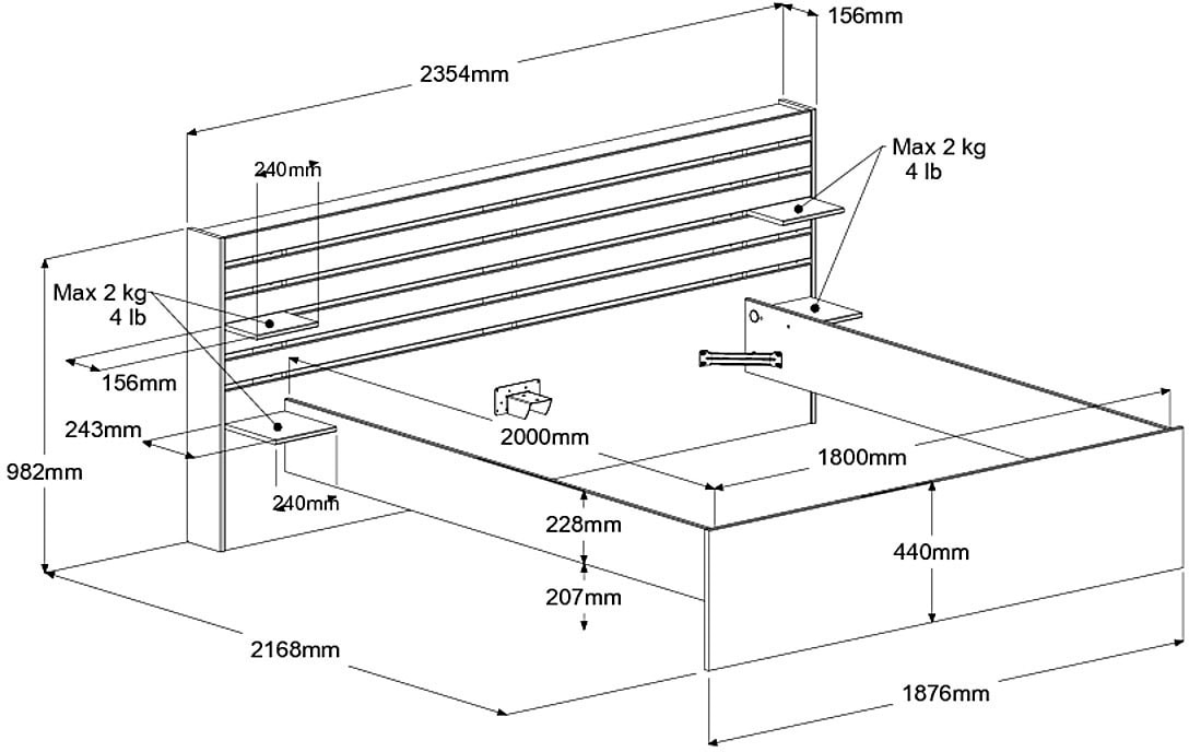 Parisot Schlafzimmer-Set »Parisot Escale 28« Set, 9 tlg.