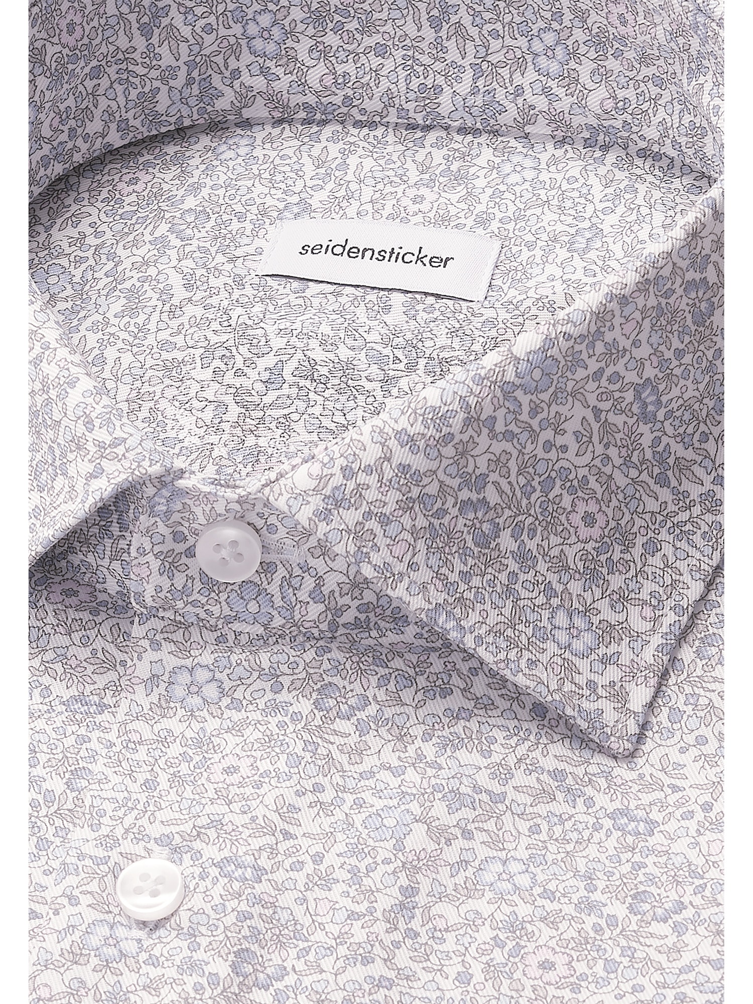 seidensticker Businesshemd »Schwarze Rose«, Regular 1/1 Kentkragen Geblümt