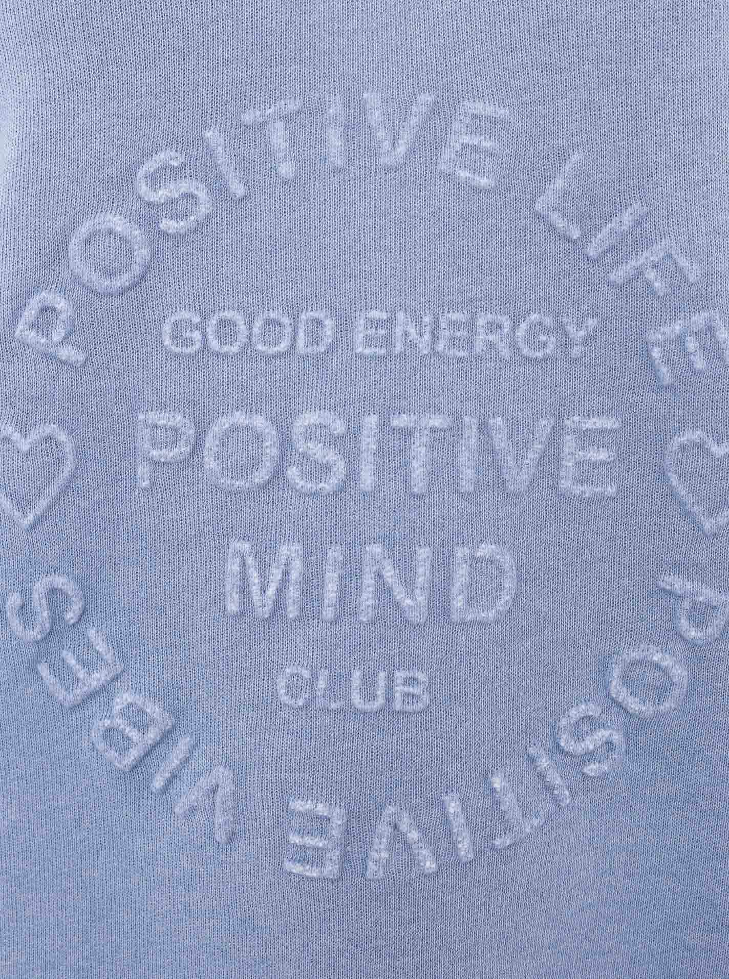 Zwillingsherz Sweatshirt »Sweatshirt Positive Mind mit Neonkante«, V-Ausschnitt Sweatshirt im Used-Look mit Kontrastnaht in Neonfarbe