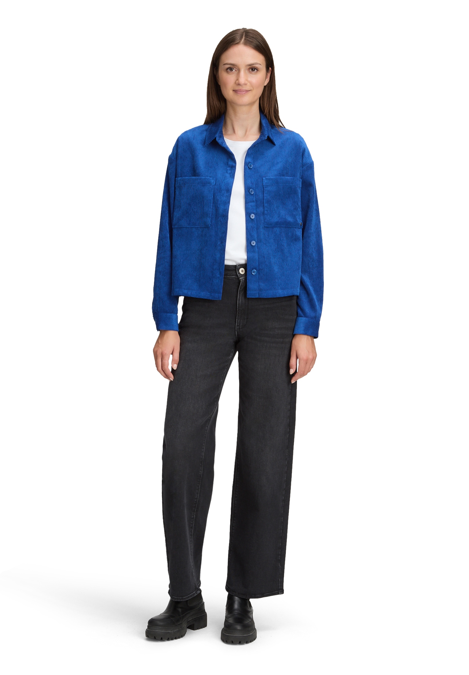 Betty&Co Shirtbluse »Overshirt mit Kragen«