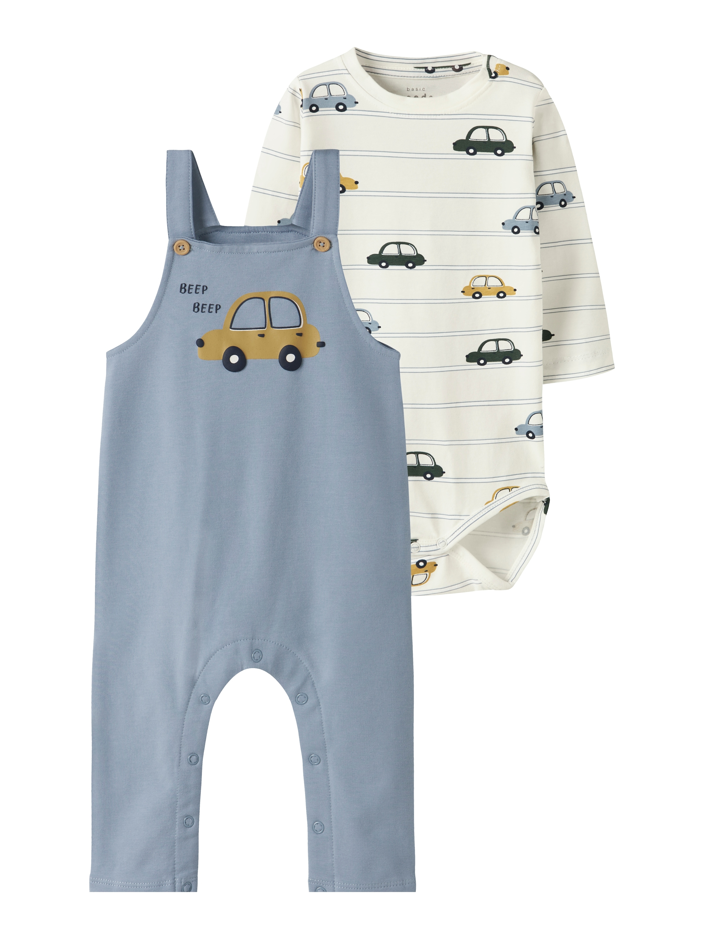 Name It Overall »NBMVONNE SWEAT OVERALL BOX BRU SET«, (Set, 2 tlg.)