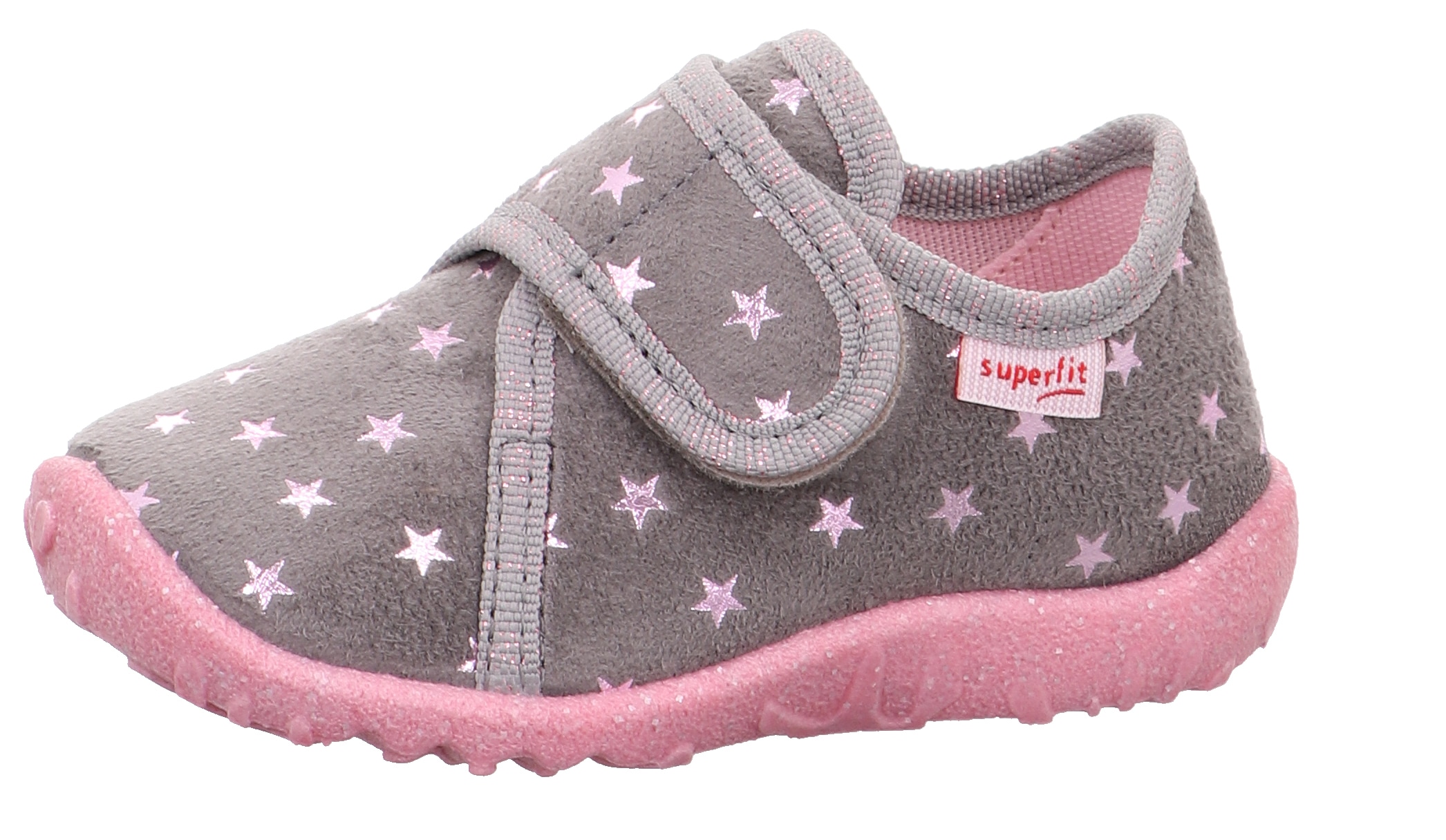 Superfit Hausschuh »SPOTTY WMS: Mittel«, Klettschuh, Kindergarten Schuh mit süßem Motiv