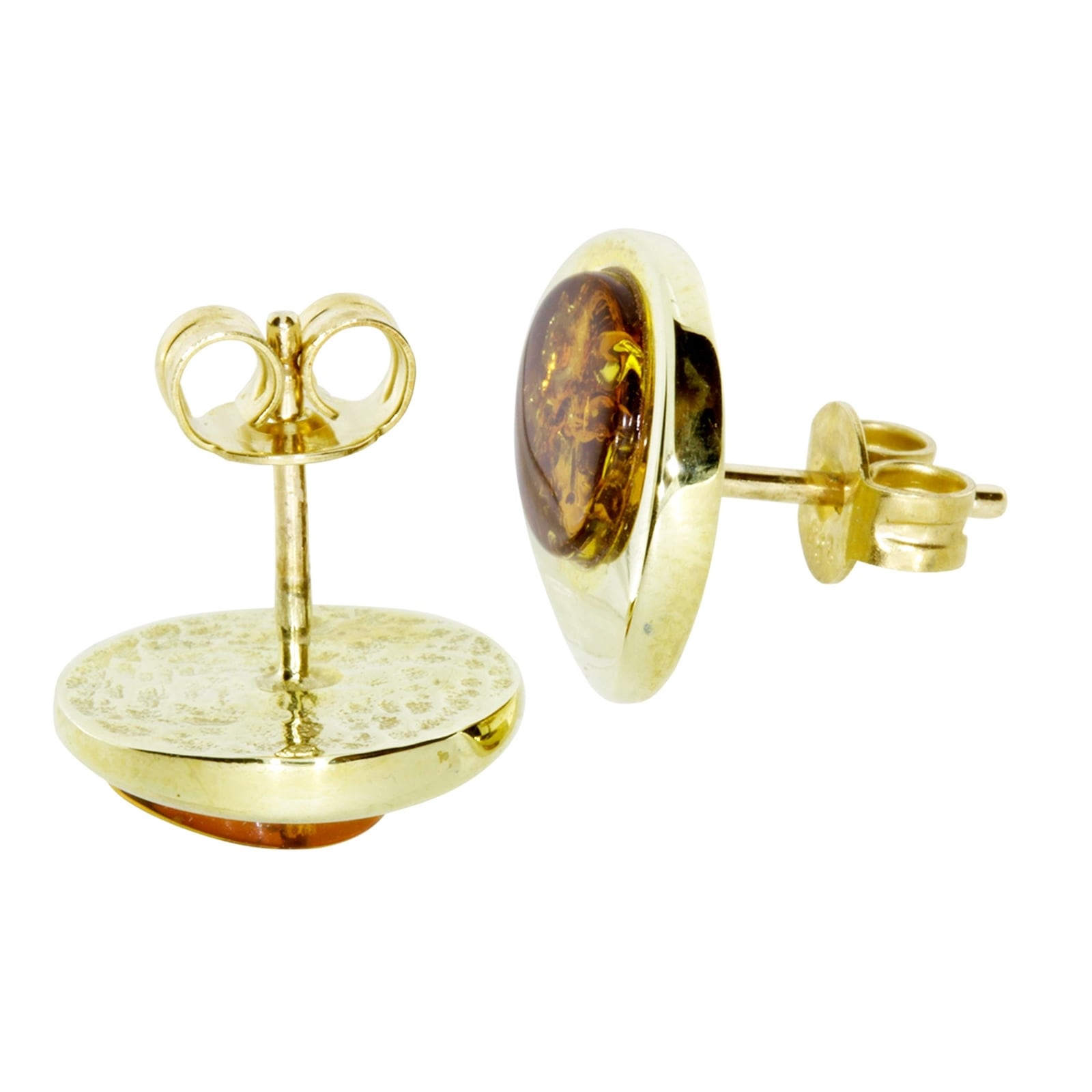 OSTSEE-SCHMUCK Paar Ohrstecker »- Alina - Gold 333/000 - Bernstein«