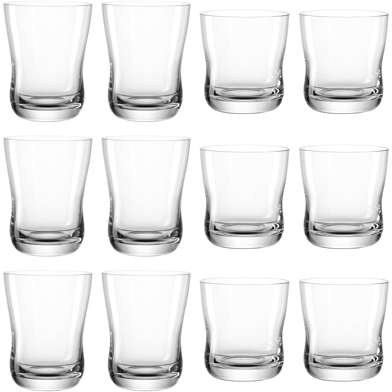 Gläser-Set »Trinkglas-Set VITA, 12-teilig«, (Set, 12 tlg., 6 Trinkgläser 360 ml, 6...