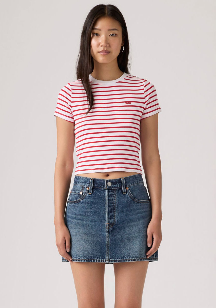 Levi's® T-Shirt »ESSENTIAL SPORTY TEE« Feinripp- Qualität