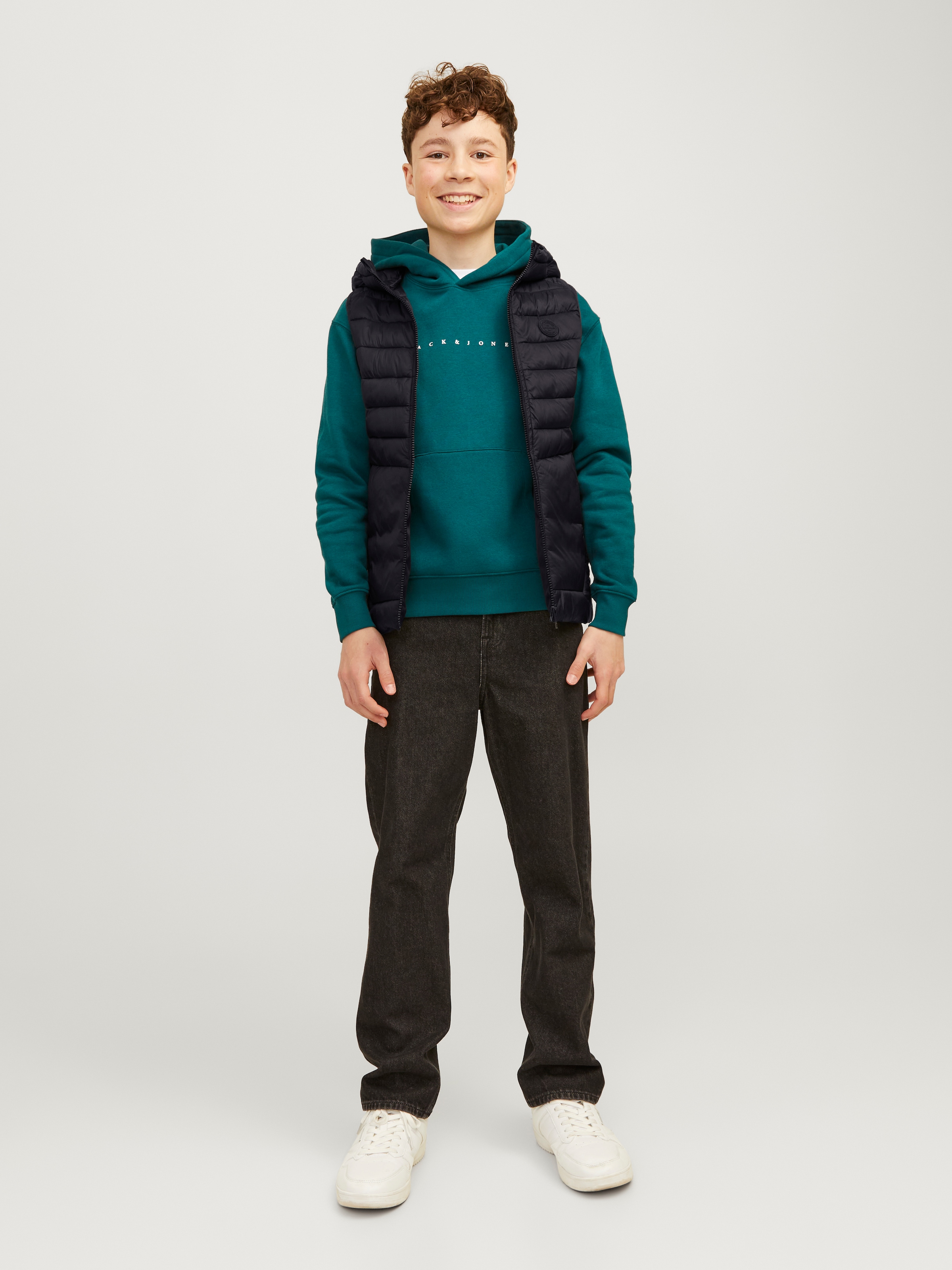 Jack & Jones Junior Steppweste »JJESPRINT PUFFER BW HOOD NOOS JNR«