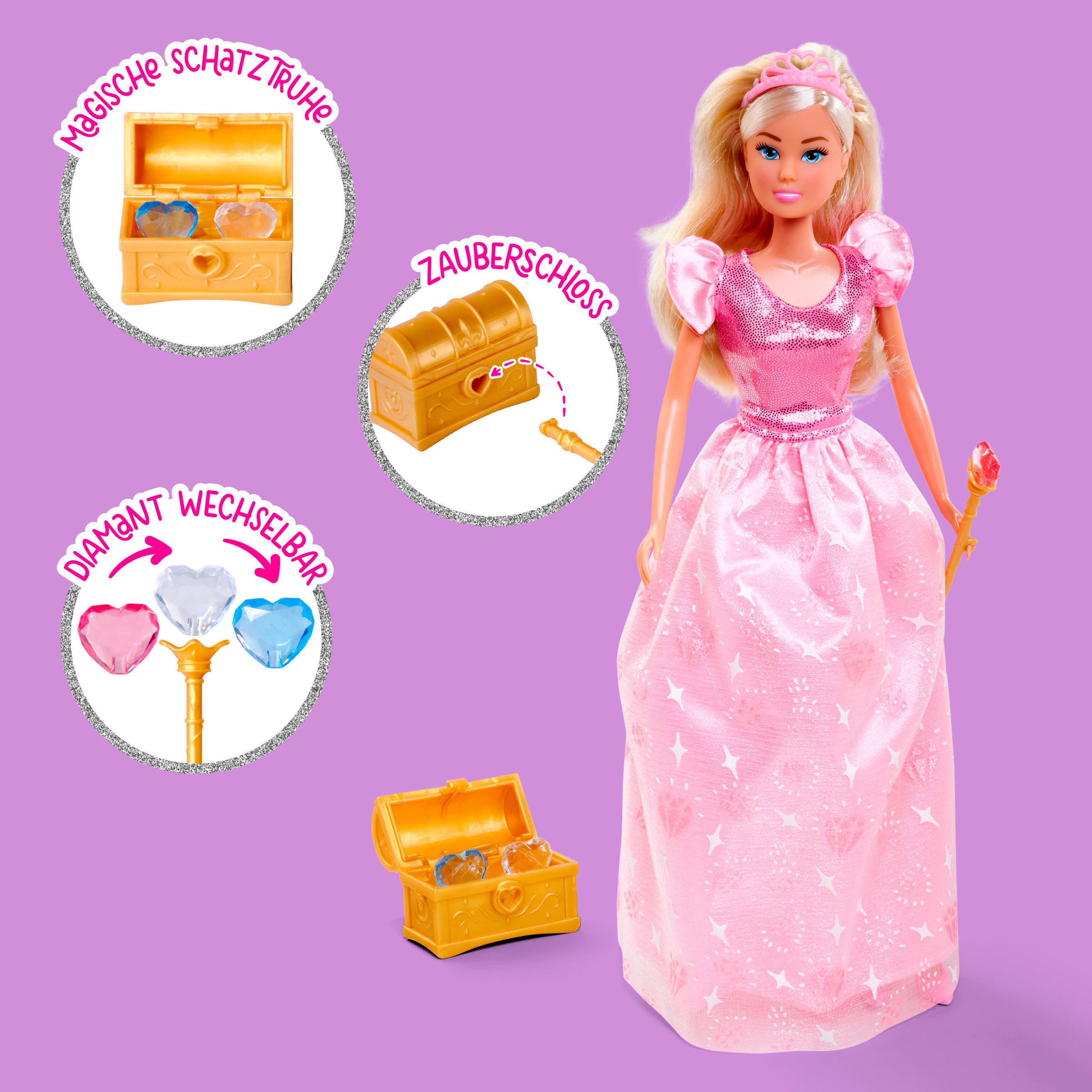 SIMBA Anziehpuppe »Steffi Love, Princess Diamond«