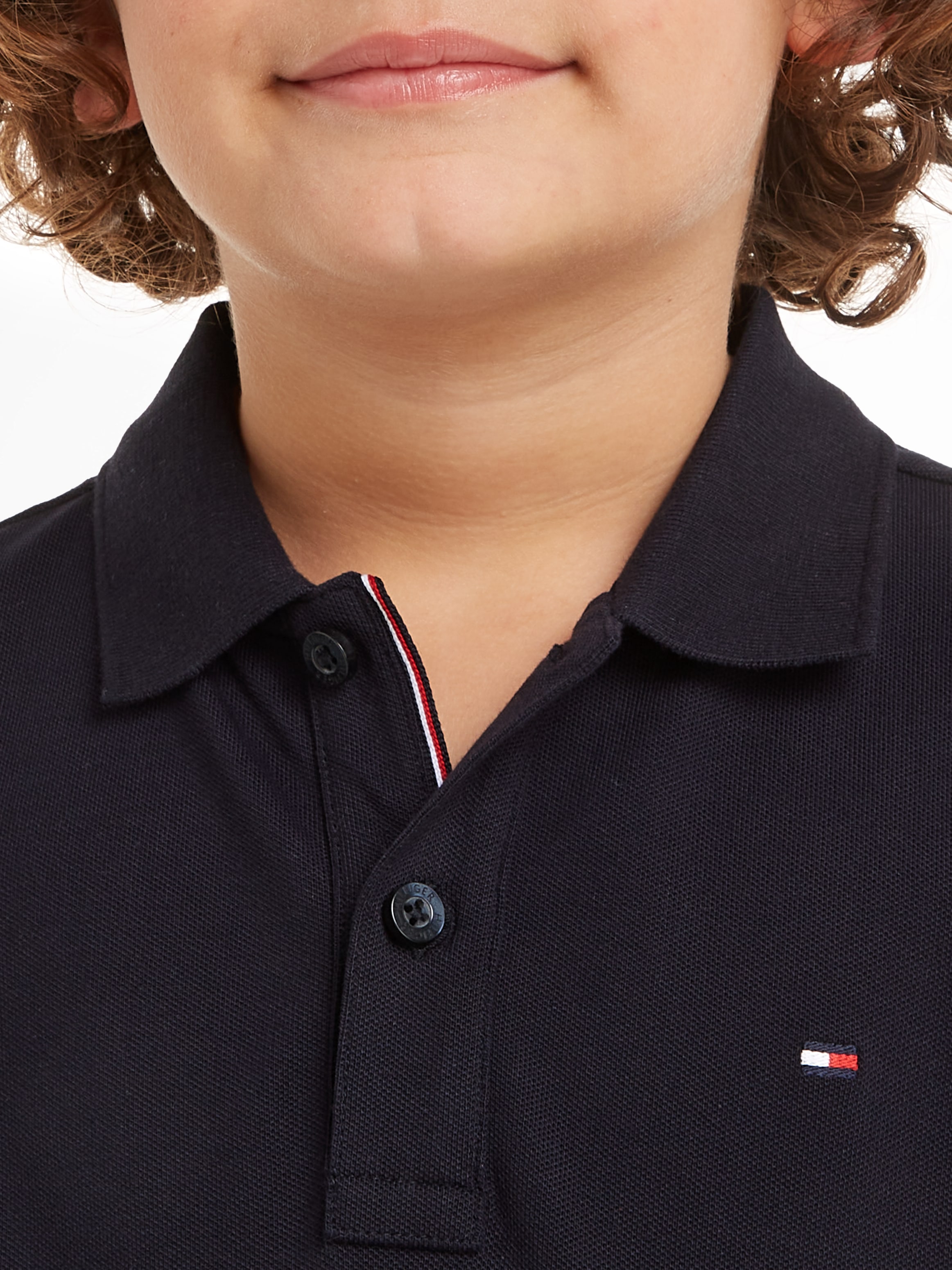 Tommy Hilfiger Poloshirt »ESSENTIAL POLO LS«, Kinder bis 16 Jahre mit Logostickerei