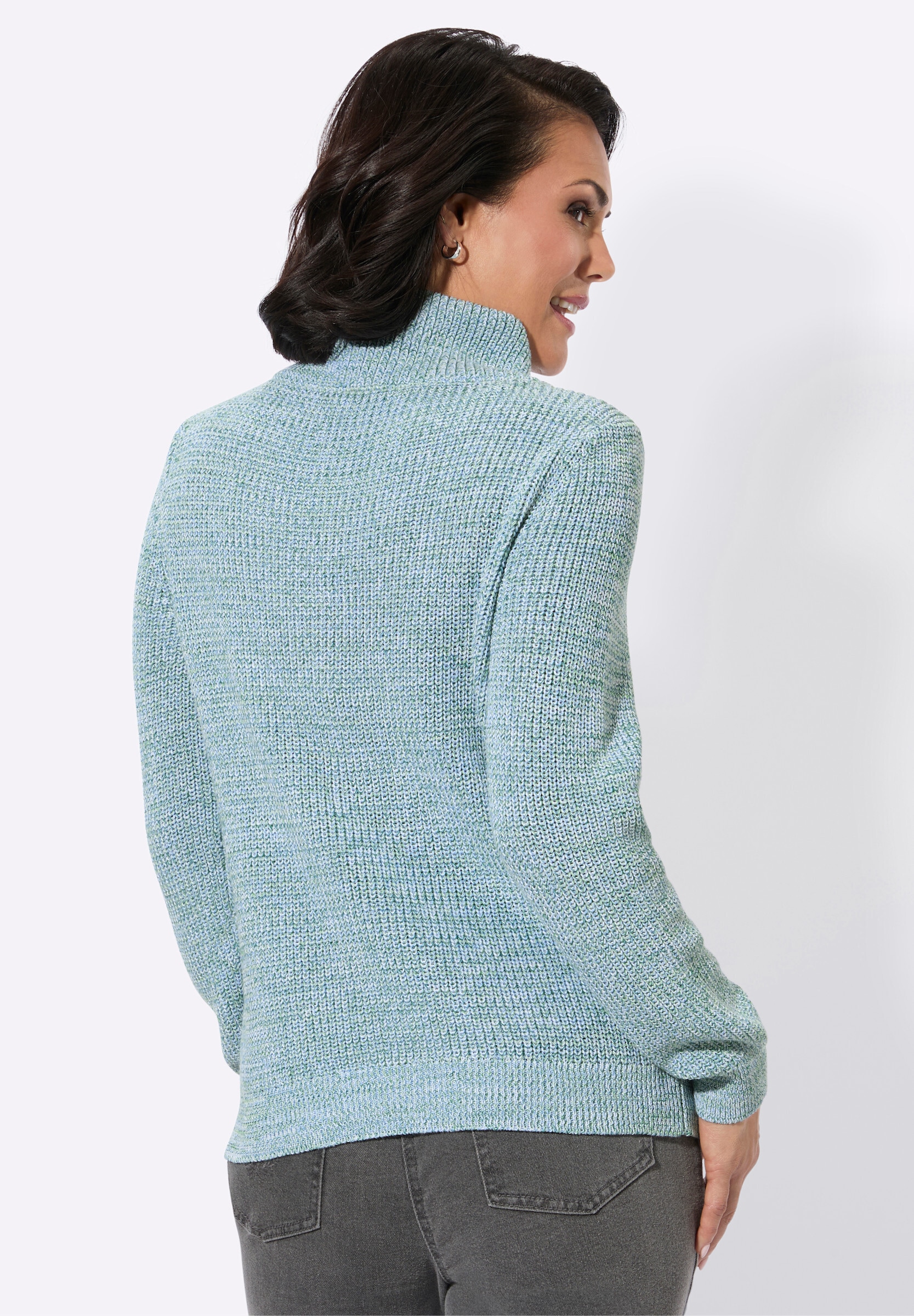 Witt Strickpullover »Stehkragen-Pullover Stehkragenpullover in Melange-Optik«