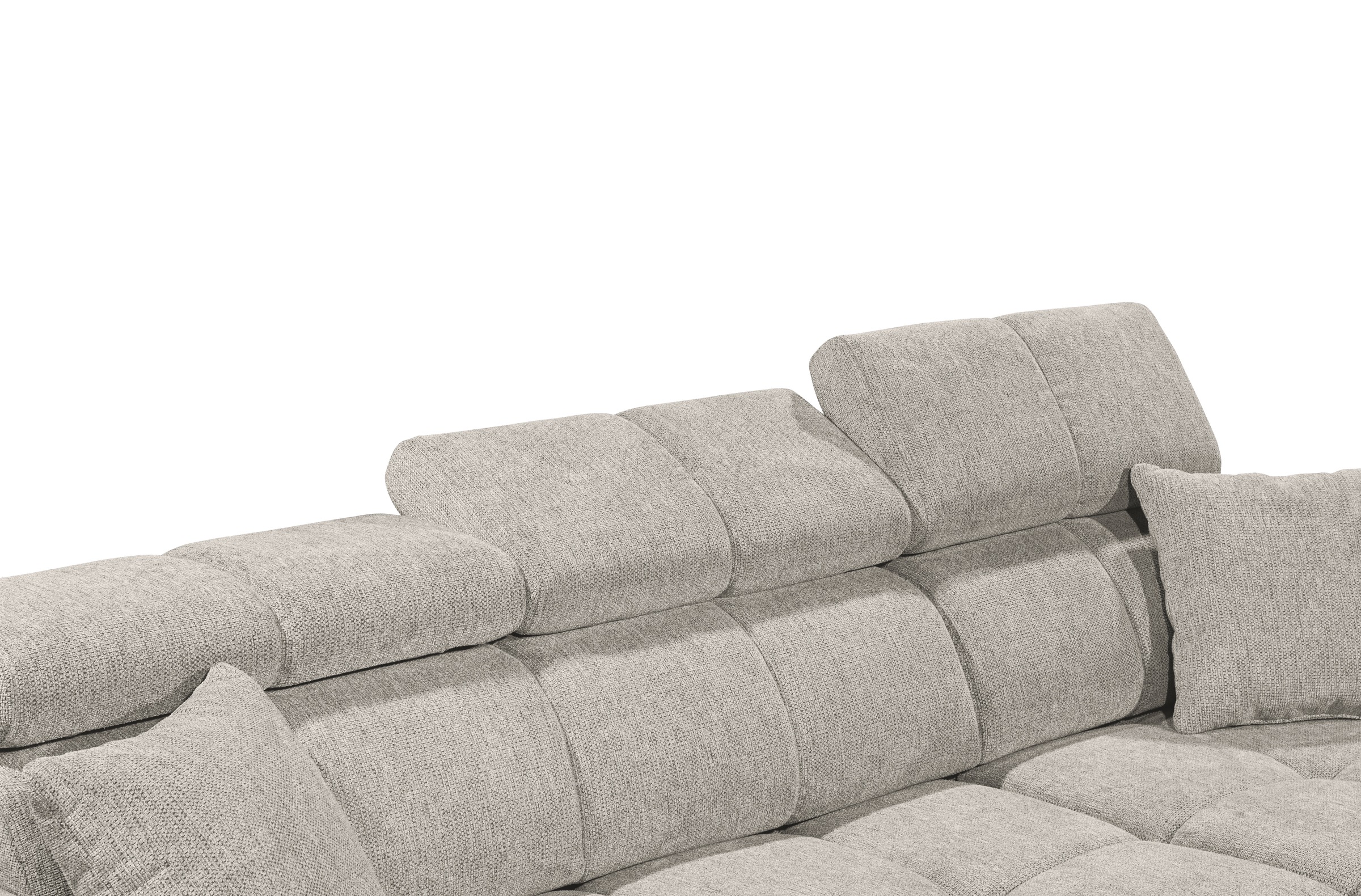 ED EXCITING DESIGN Ecksofa »Sydney L-Form«, mit Bettfunktion, Bettkasten, Kopfteilverstellung & 2 Zierkissen