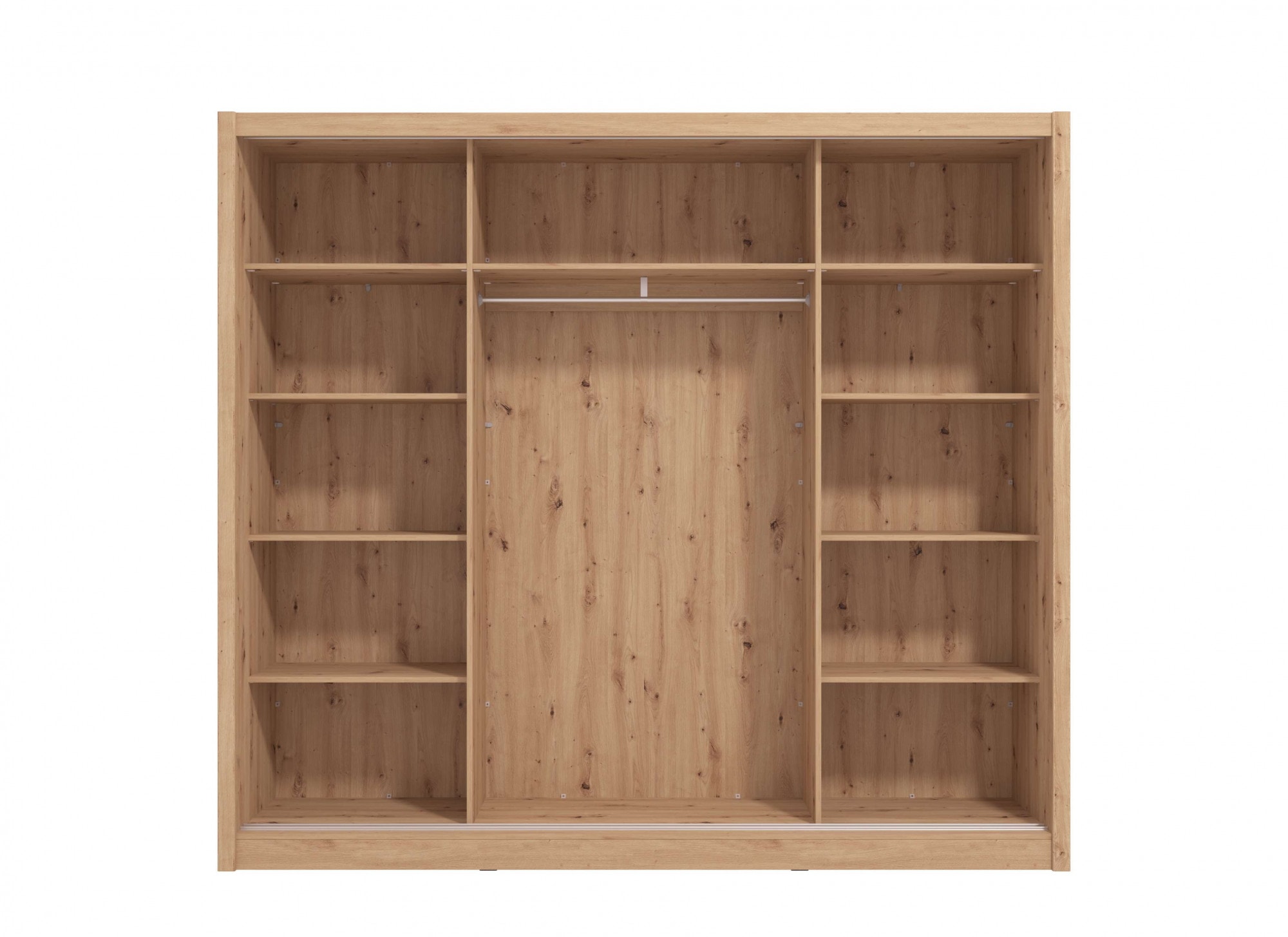INOSIGN Schwebetürenschrank »Navara Kleiderschrank mit Spiegel Wäscheschrank Garderobe«, Kleiderschrank mit Spiegel, FSC®-zertifiziert, 242,5x215,5x61cm