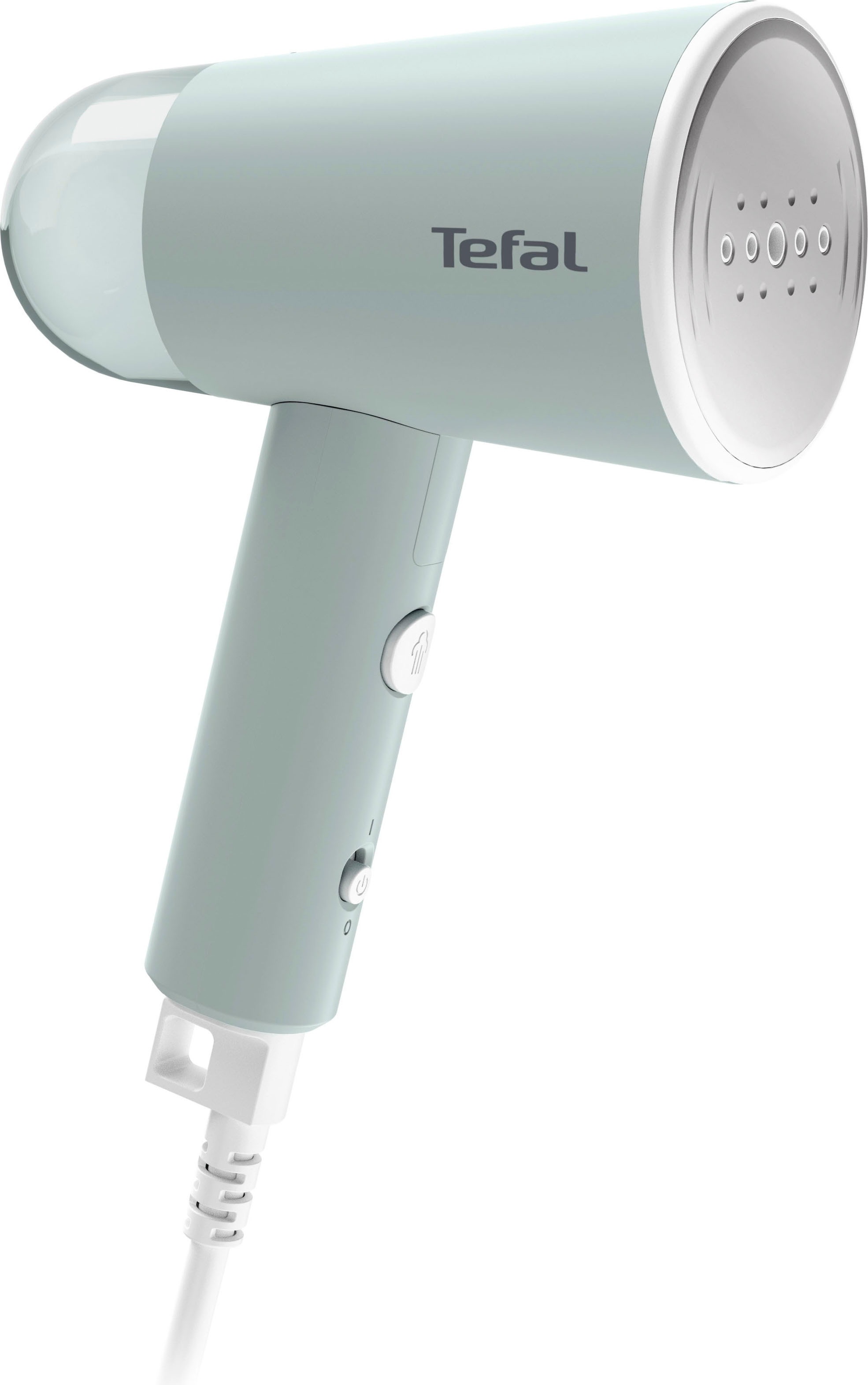 Tefal Dampfbürste »DT1034 Origin Travel Dampfglätter, 1200 W, 20 g/Min. Dampfabgabe«, 1200 W, klappbar, einsatzbereit in 25 Sekunden, 70 ml Tank, Weiß/Eukalyptus