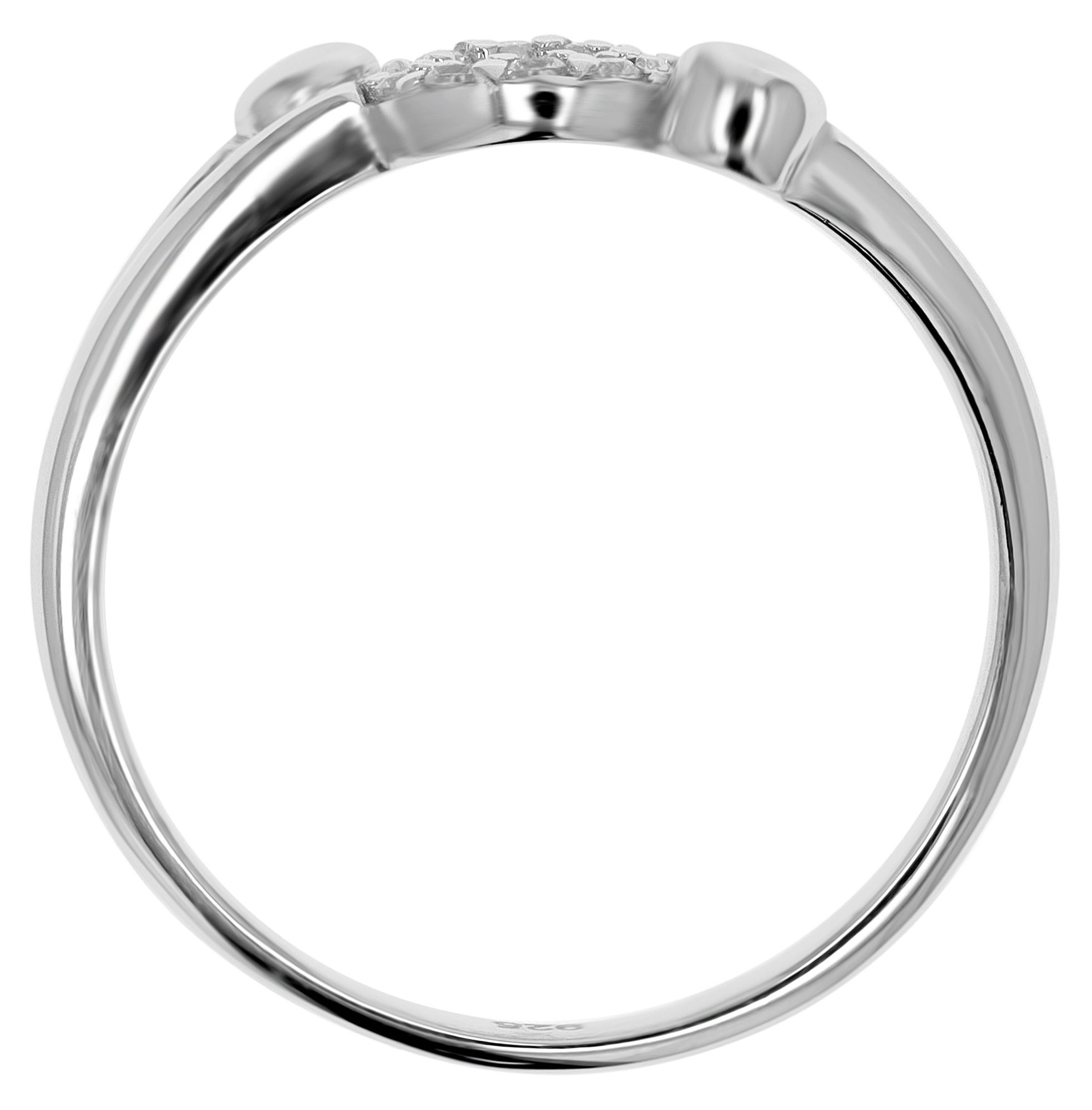 Adelia´s Fingerring »Damen Ring aus 925 Silber mit Zirkonia«