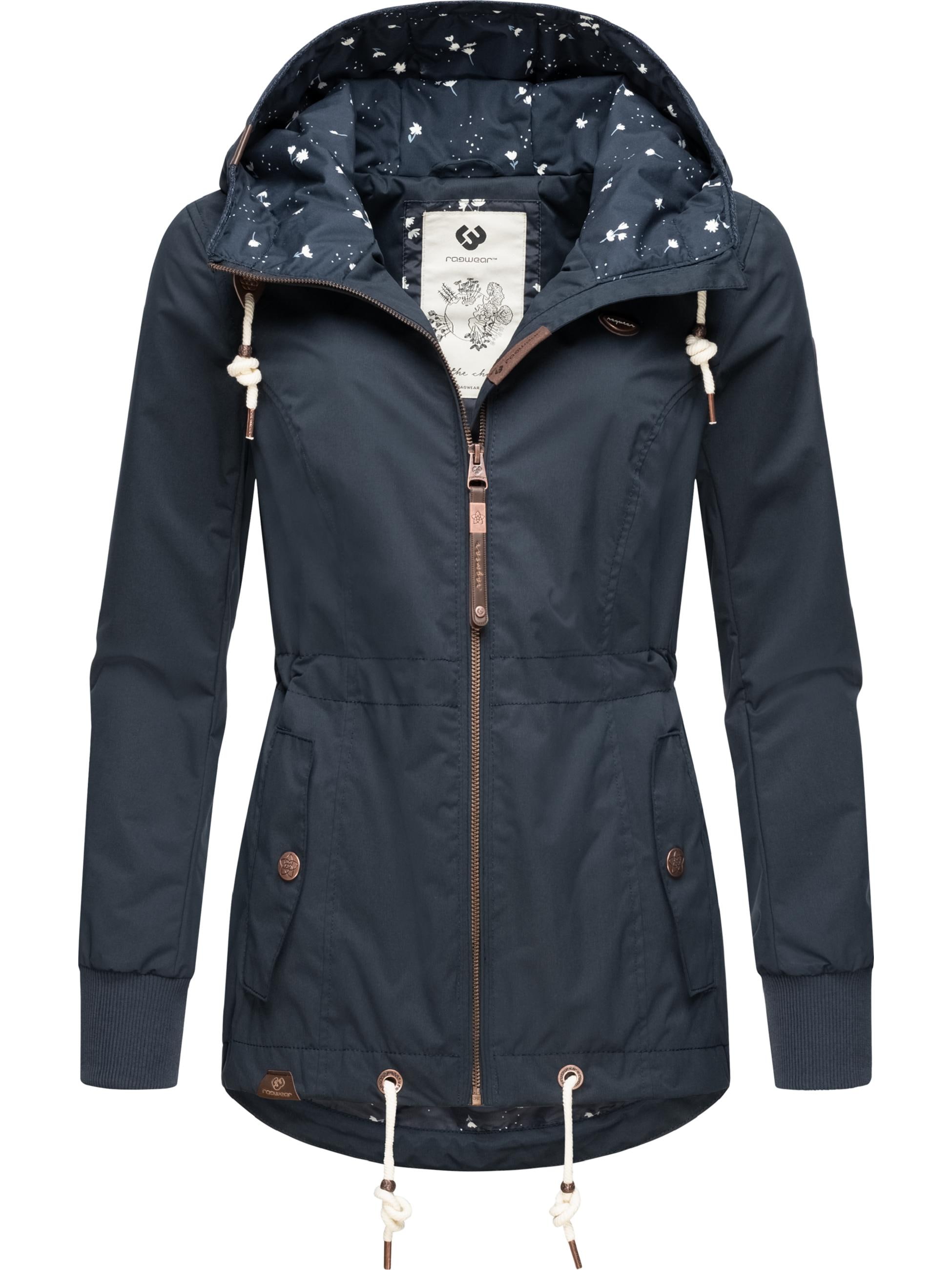 Ragwear Outdoorjacke »Übergangsjacke Danka«, mit Kapuze, Wasserdichte Übergangsjacke mit großer Kapuze