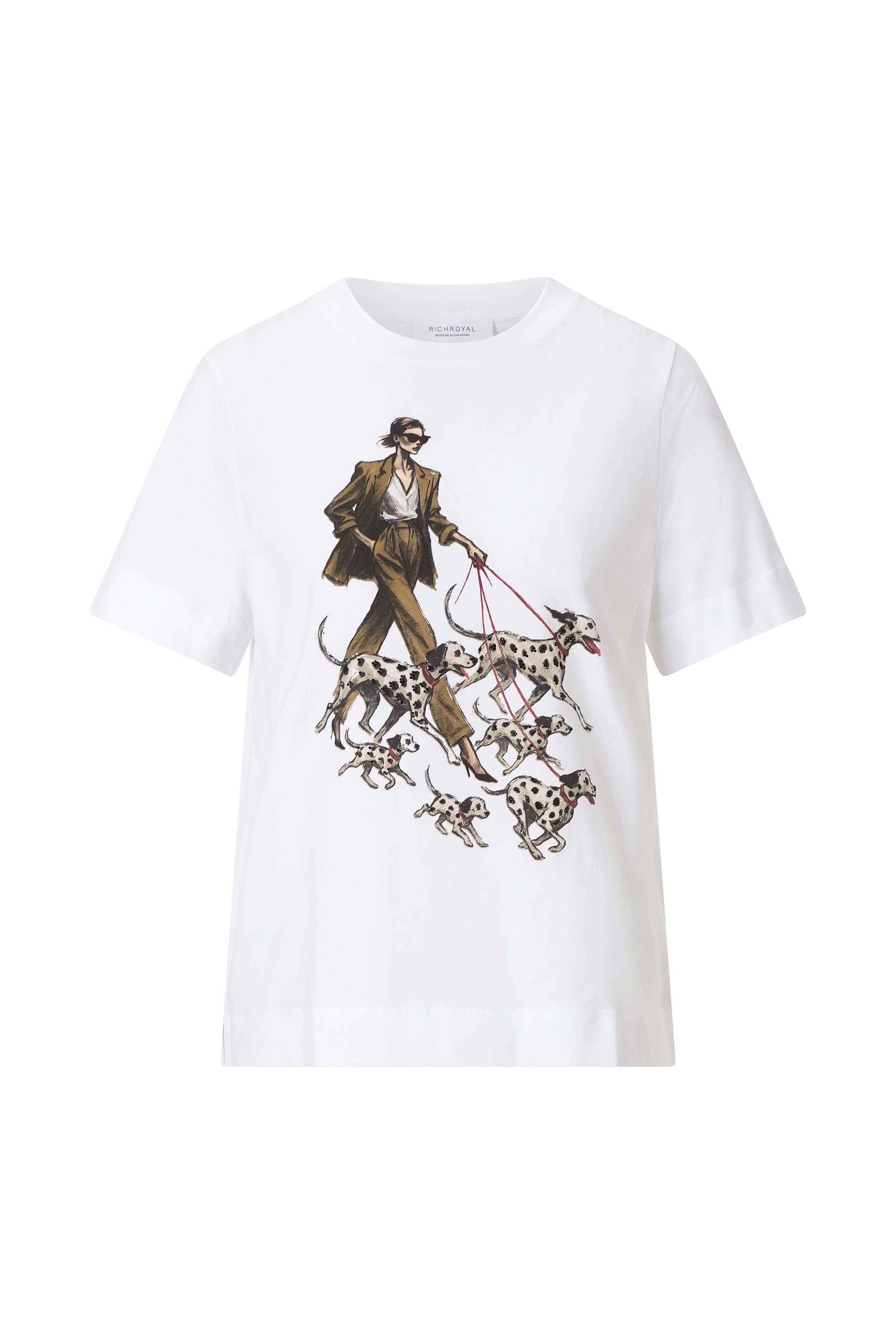 RICHROYAL T-Shirt mit auffälligem Print