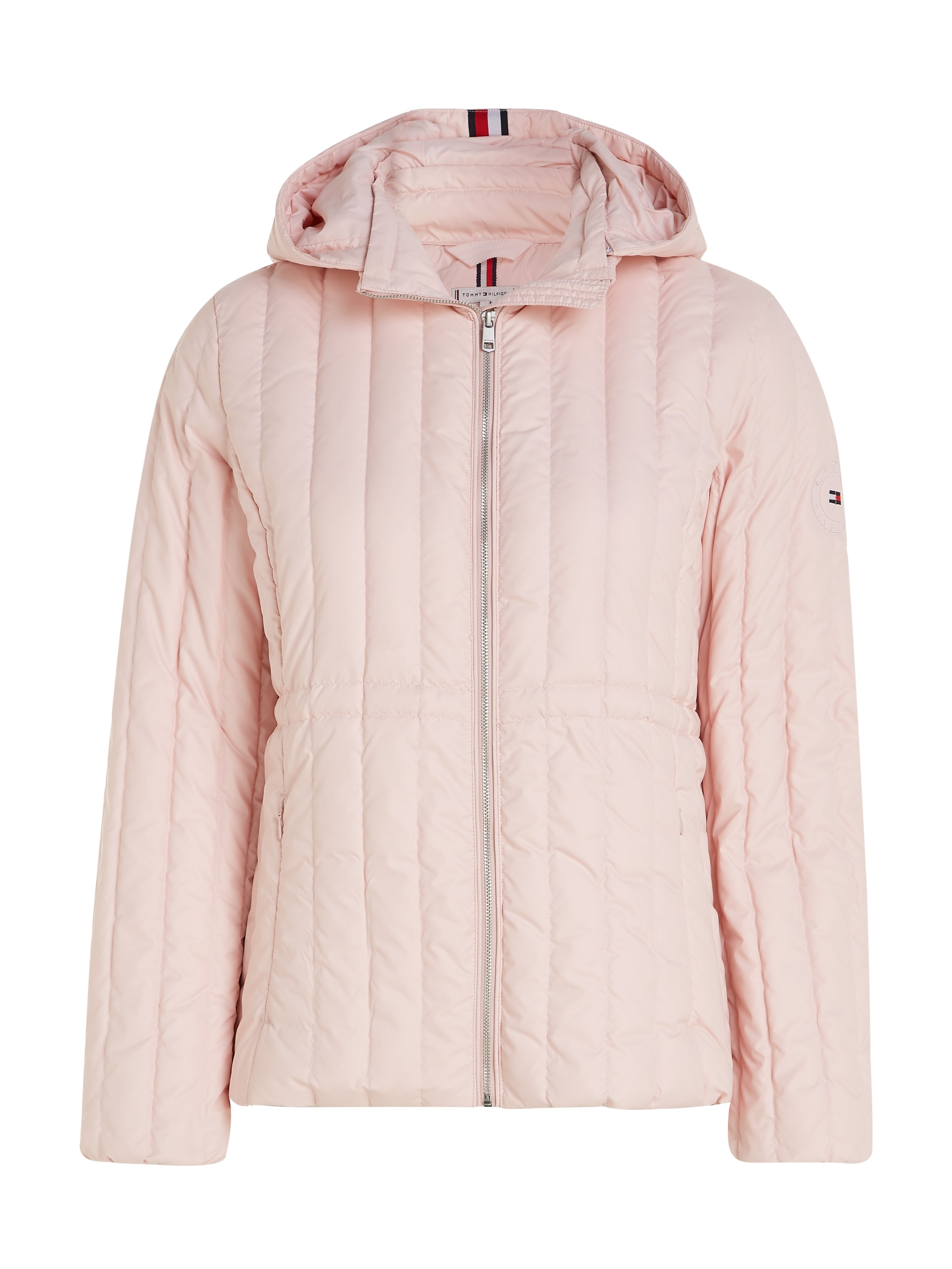 Tommy Hilfiger Daunenjacke »FEMININE LW DOWN JACKET«, mit Kapuze, mit Logostickerei